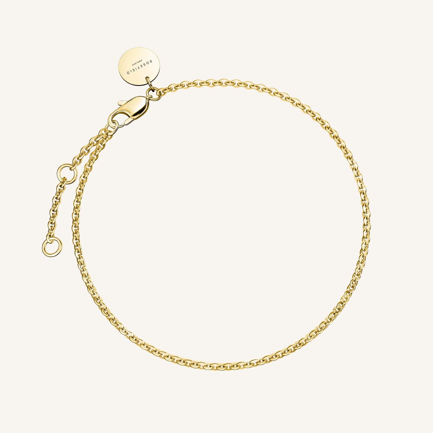 Rosefield Thin Chain Bracelet Gold