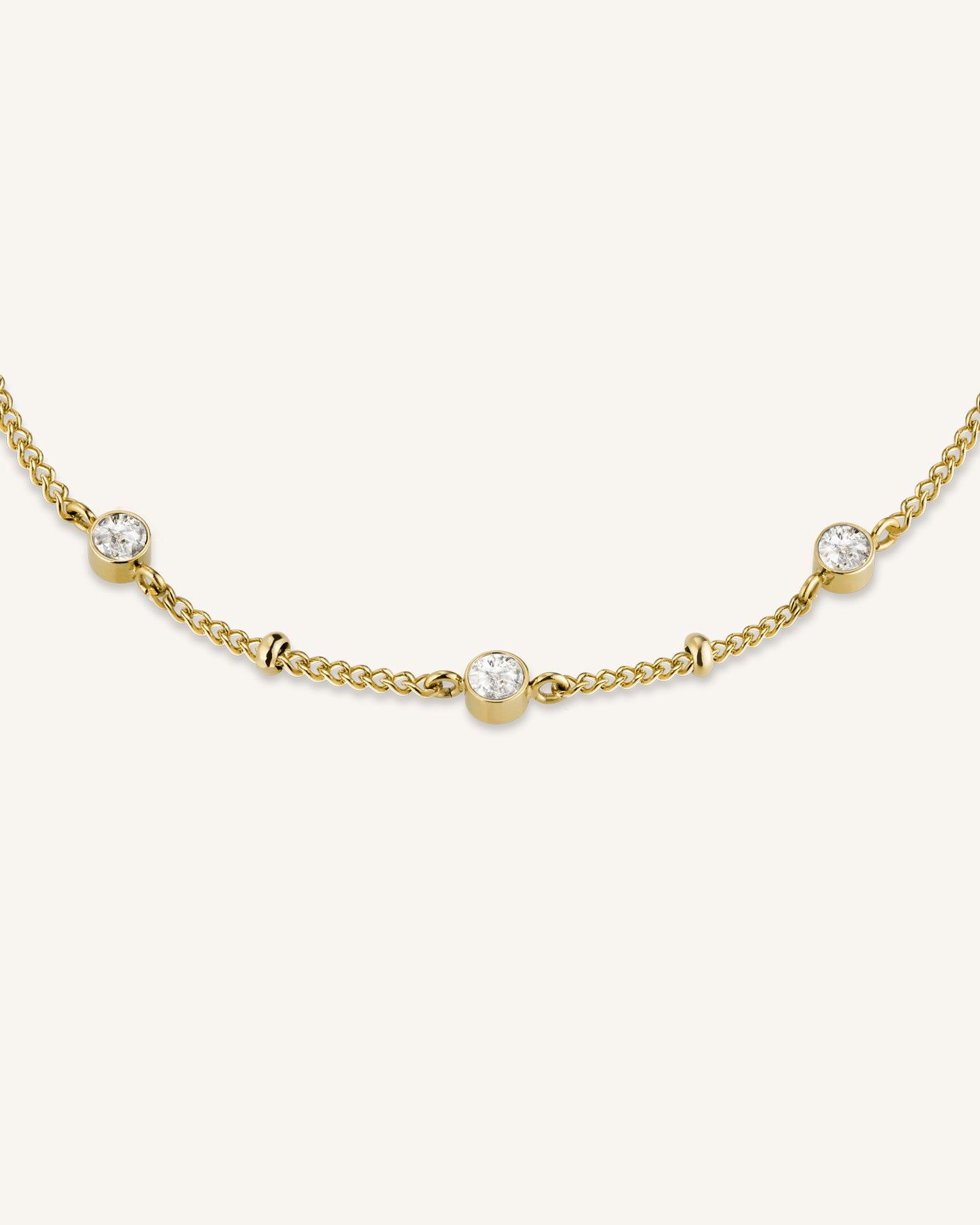 Rosefield Crystal Necklace Gold