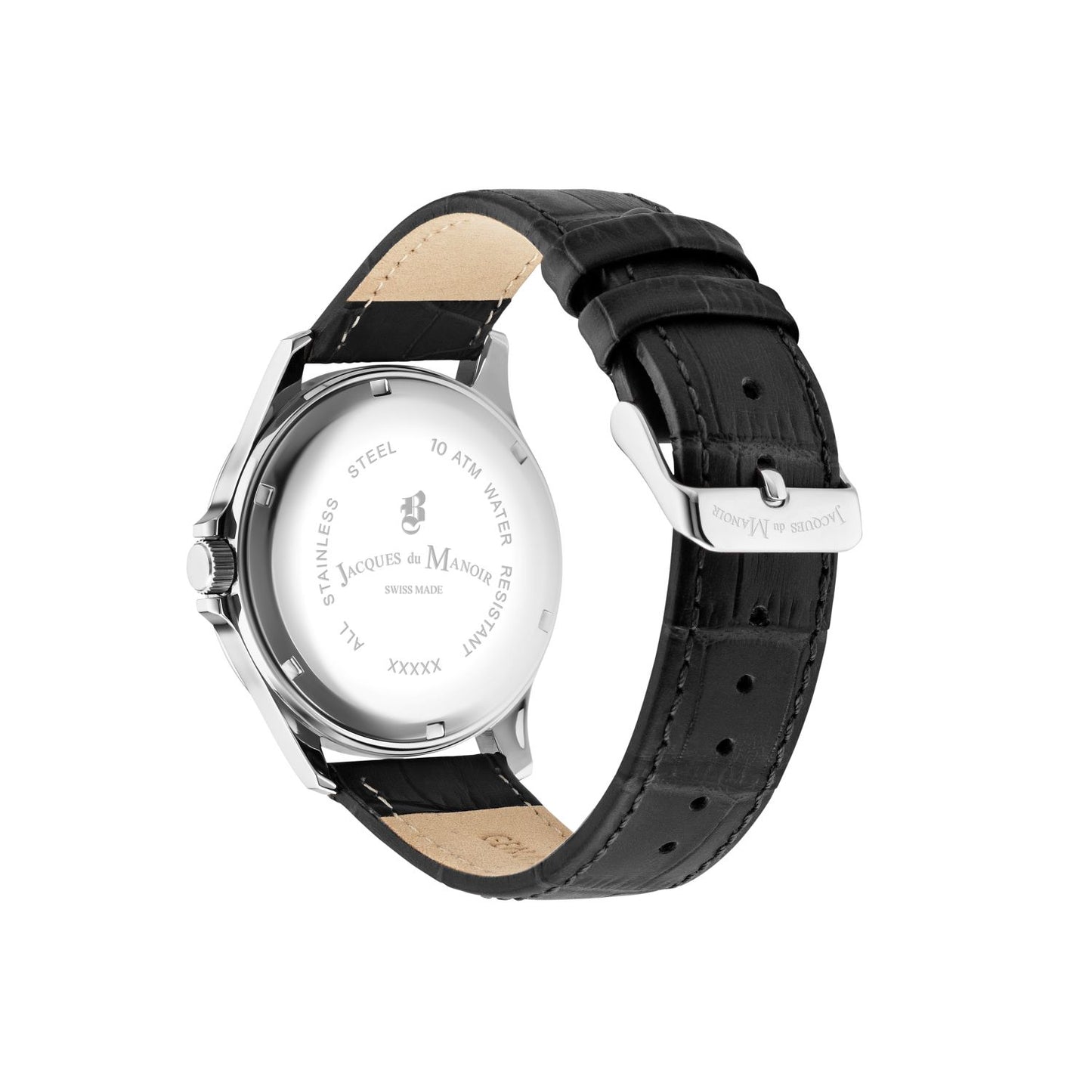 JDM Military Alpha I Black Dial and Leather Strap