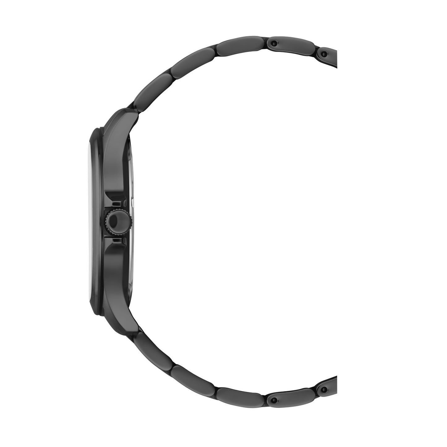 JDM Military Alpha I Blue Dial Black IP Stainless Steel Bracelet