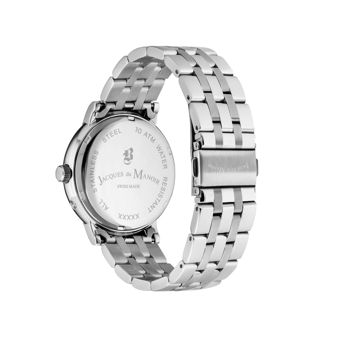 JDM Military Echo Black Dial Stainless Steel Bracelet