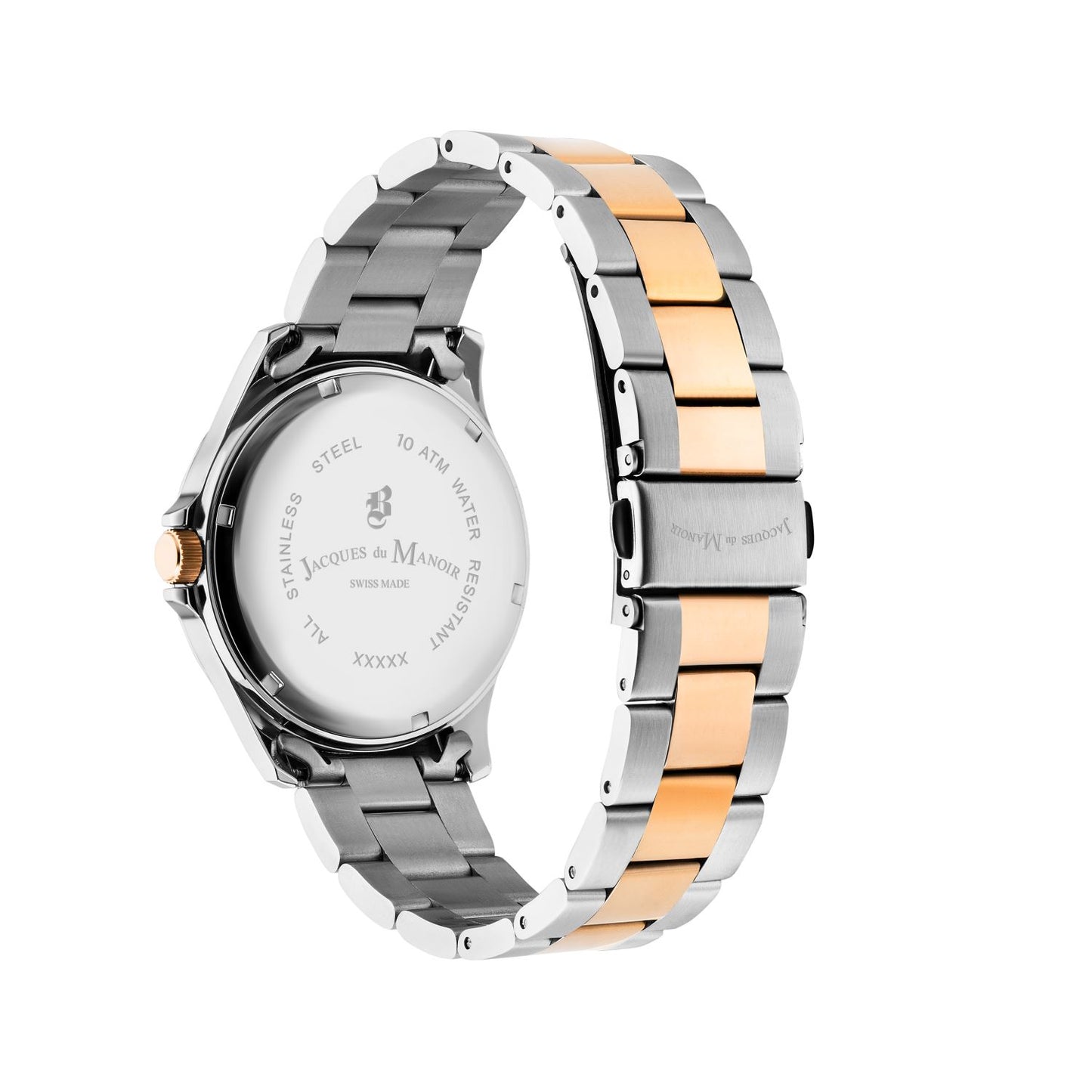 JDM Military Alpha II White Dial Rosegold Bi-colour Bracelet