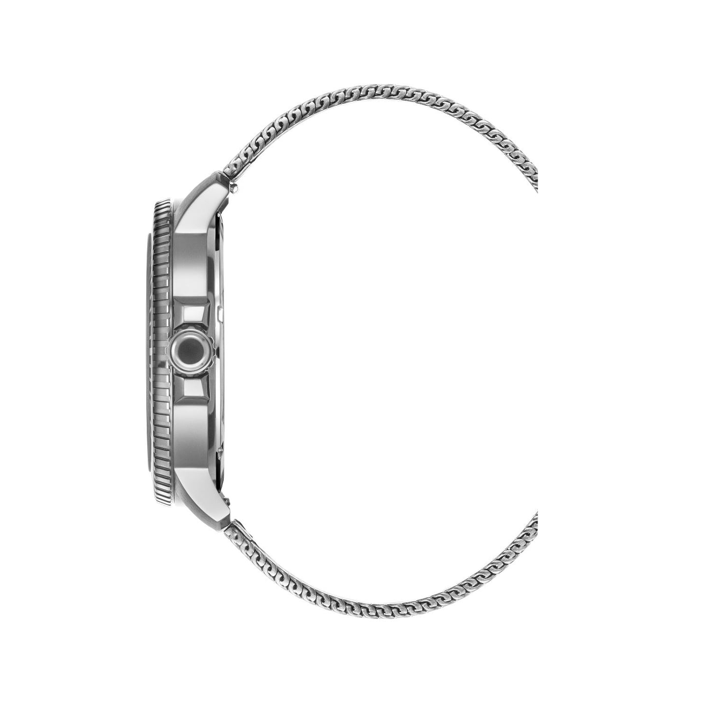 JDM Military Tango Blue Dial Steel Milanese Strap