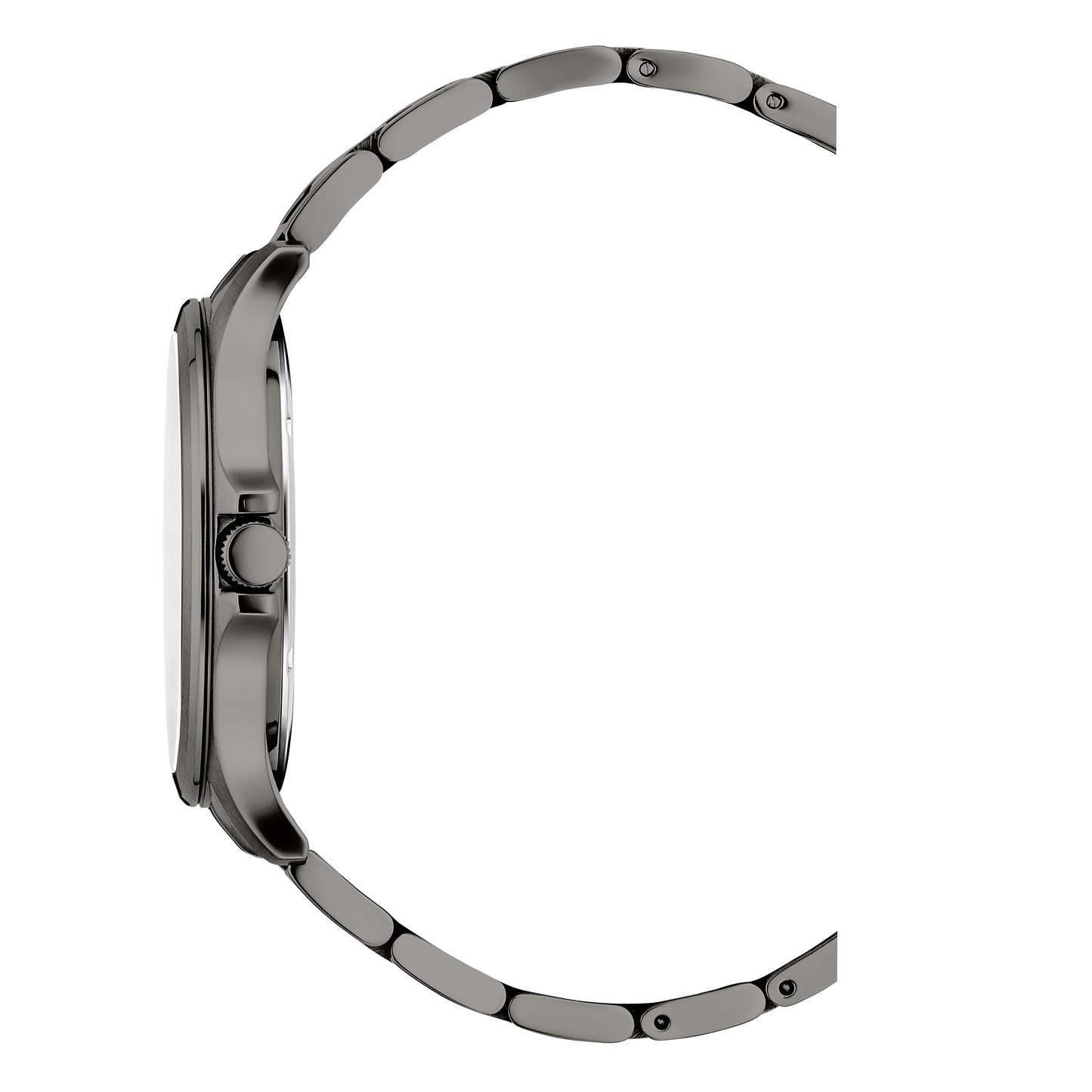 JDM Military Alpha Big Date Green Dial Gun Metal IP Bracelet