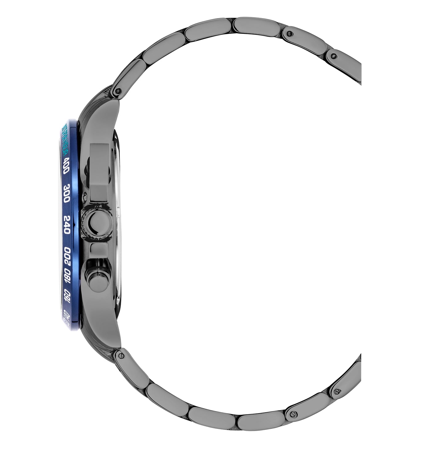 JDM Military Charlie Blue Dial Black IP Bracelet