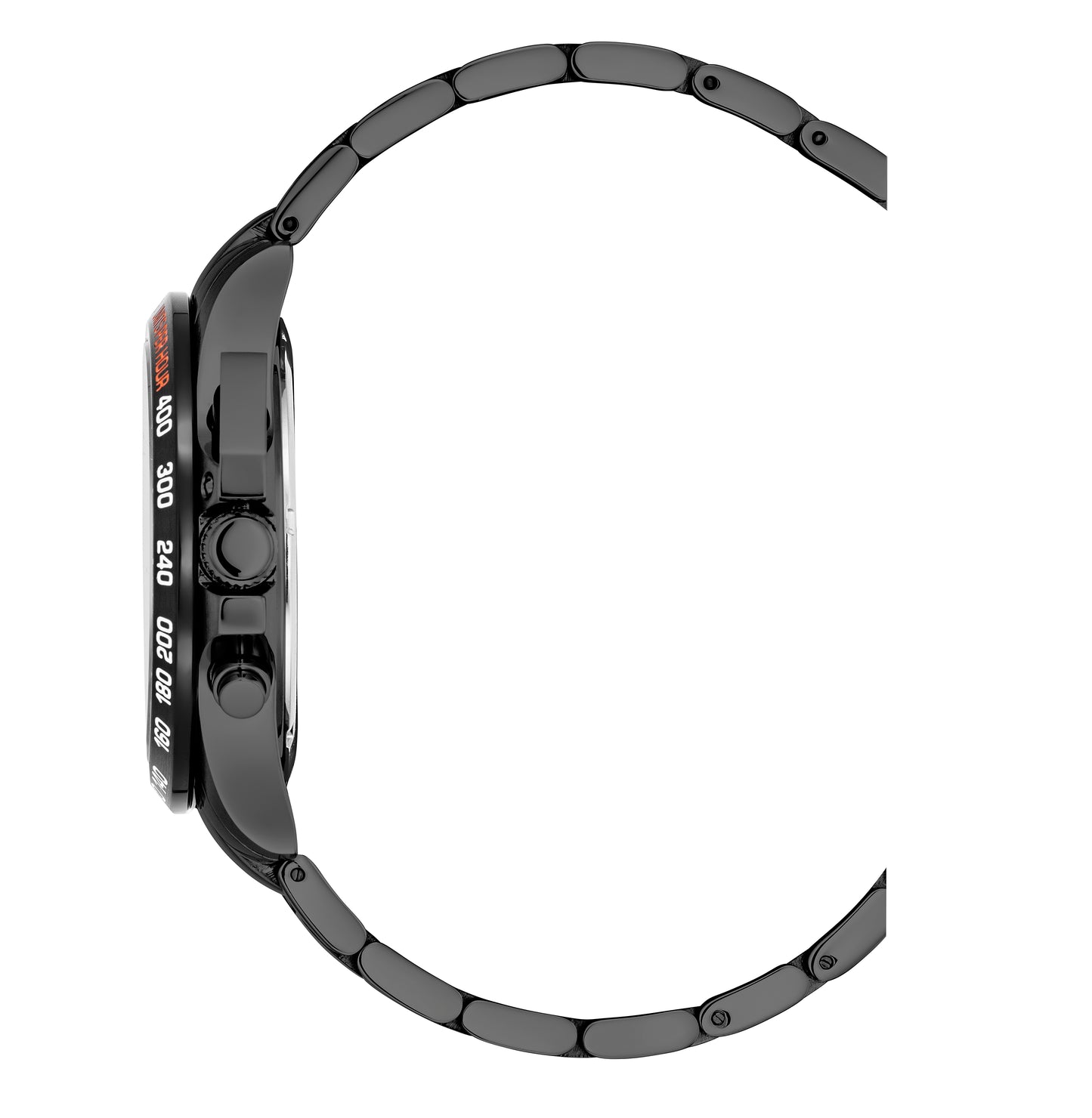 JDM Military Charlie Orange Dial Black IP Bracelet