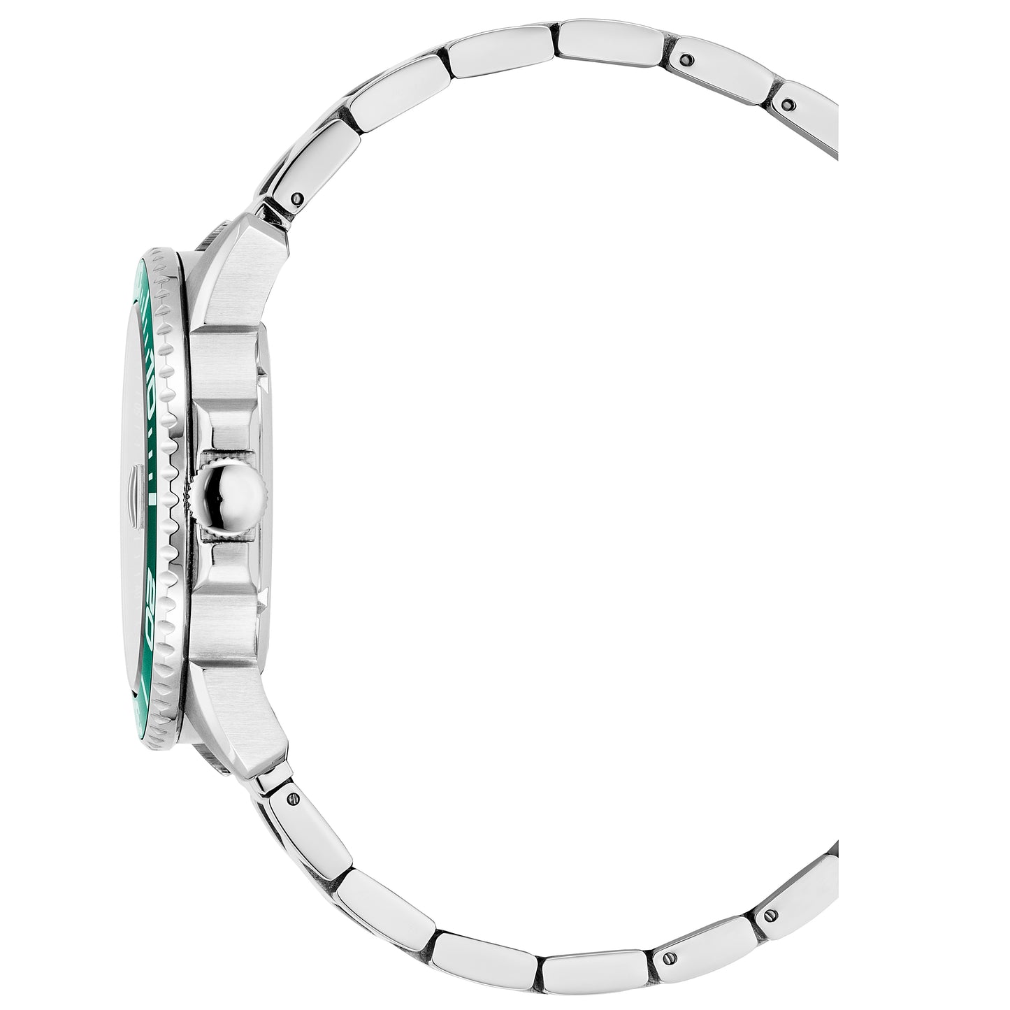 JDM Military Mike Boxed Set Green Dial Stainless Steel Bracelet including Black Silicone Strap