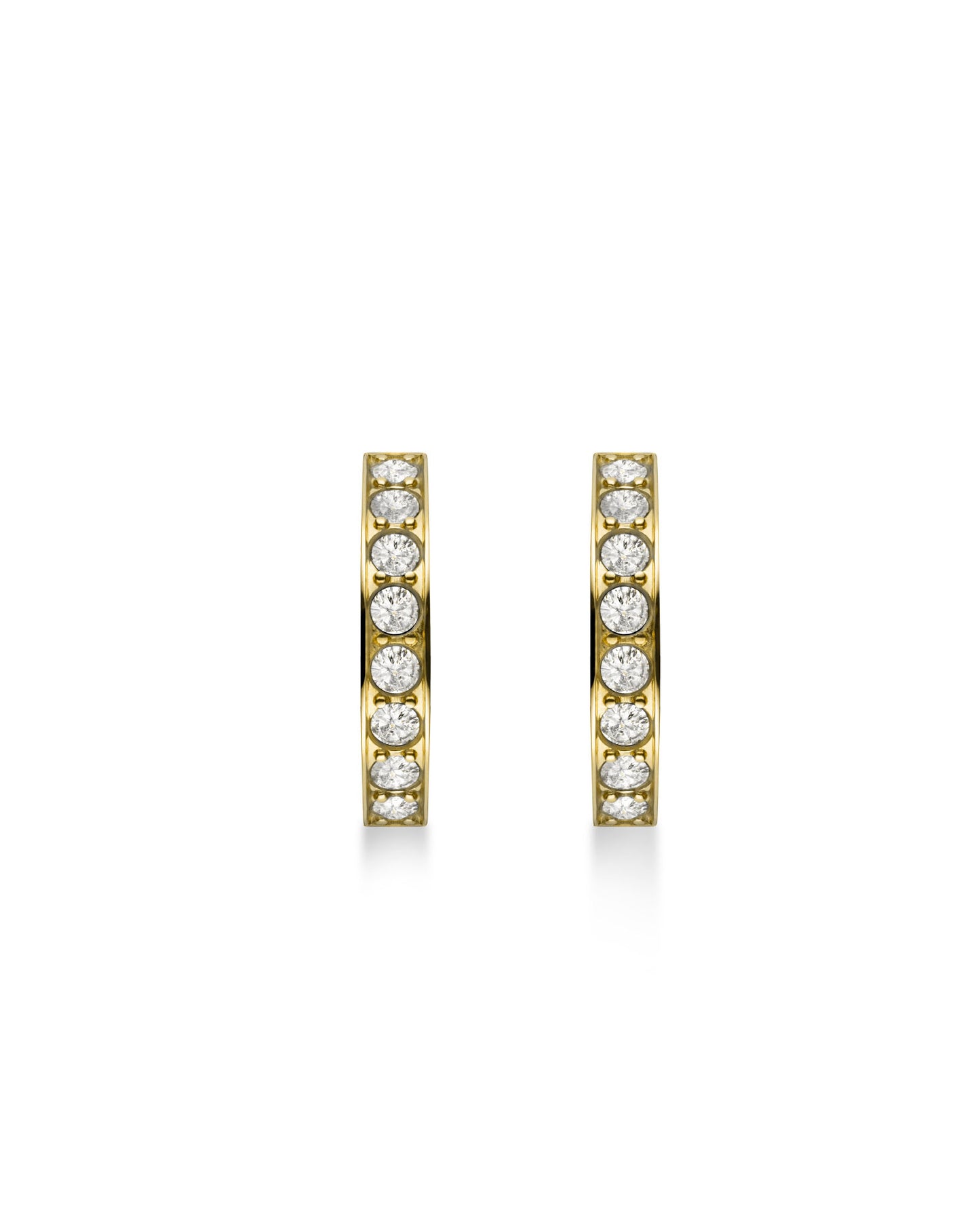 Rosefield Crystal Hoops Gold
