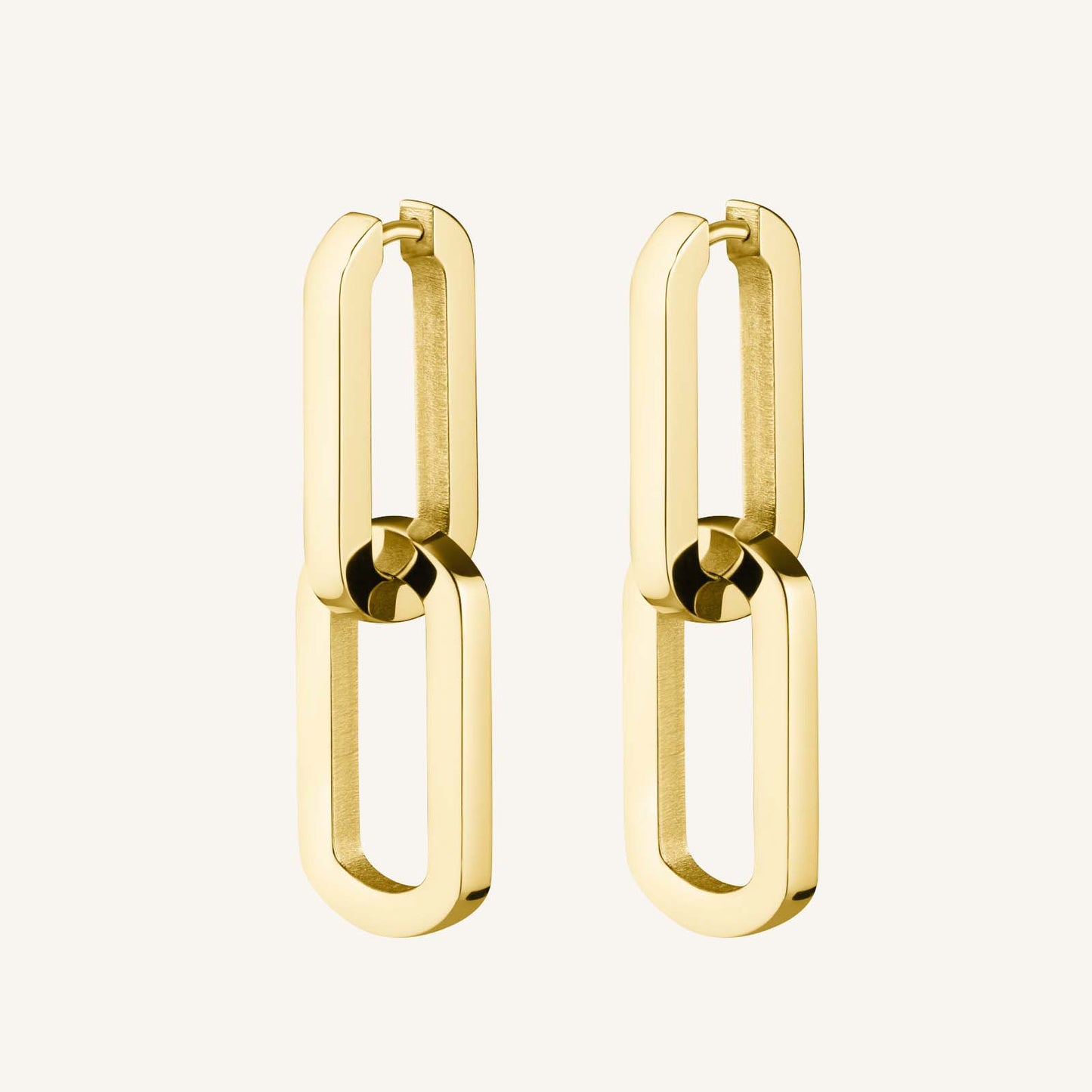 Rosefield Dual Hoops Gold