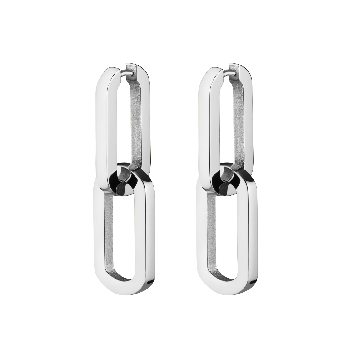 Rosefield Dual Hoops Silver