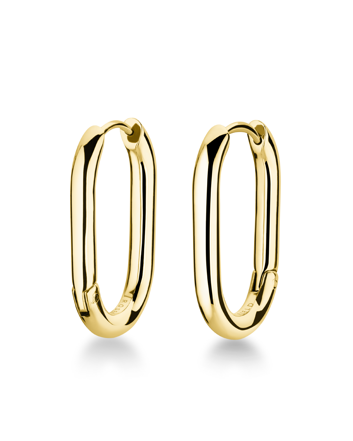 Rosefield Large Oval Hoops Gold