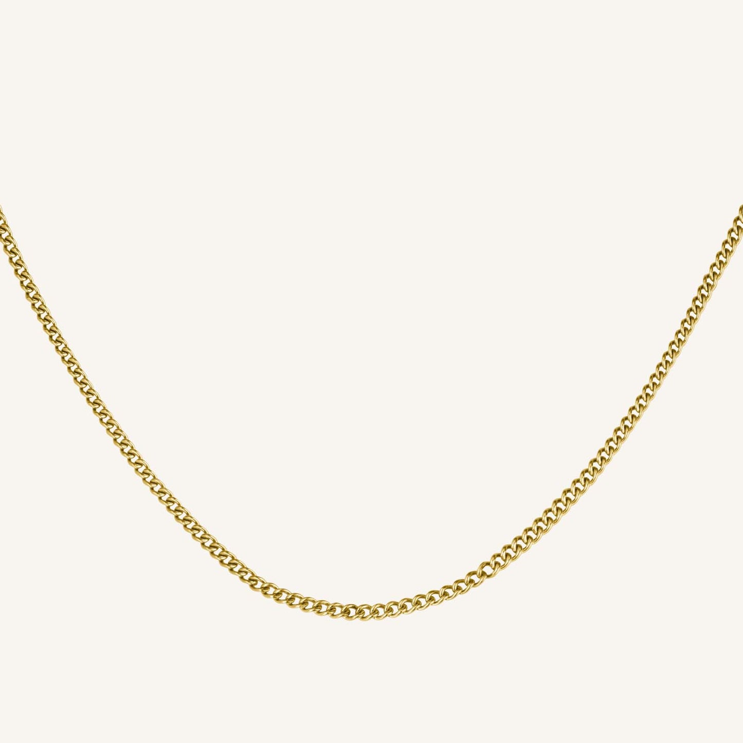 Rosefield Flat Curb Necklace Gold