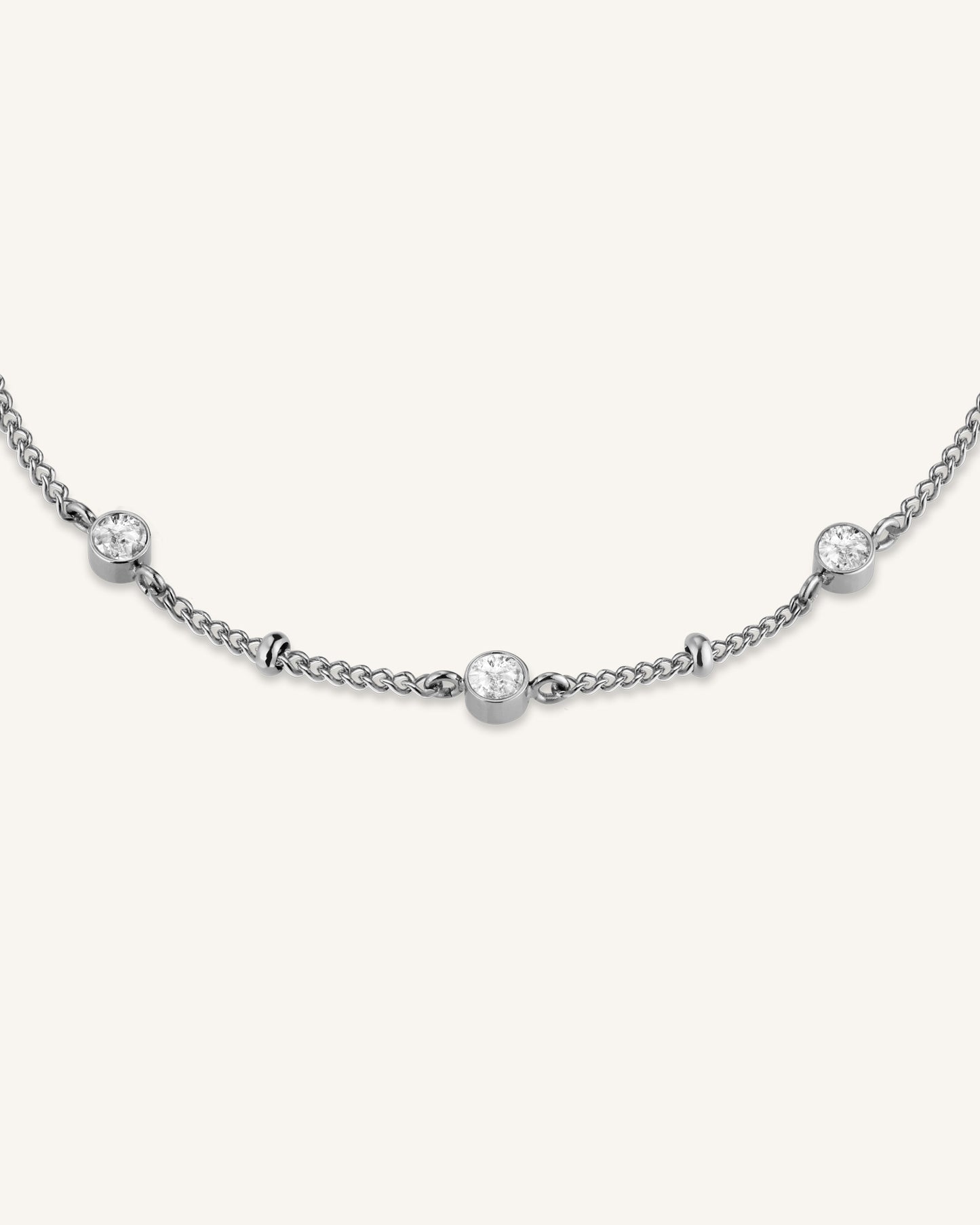 Rosefield Crystal Bracelet Silver