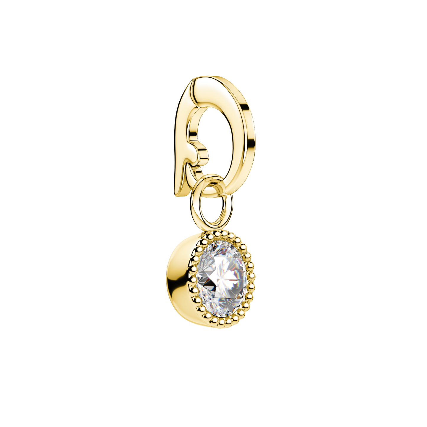 Rosefield Pendant Gold Birthstone April