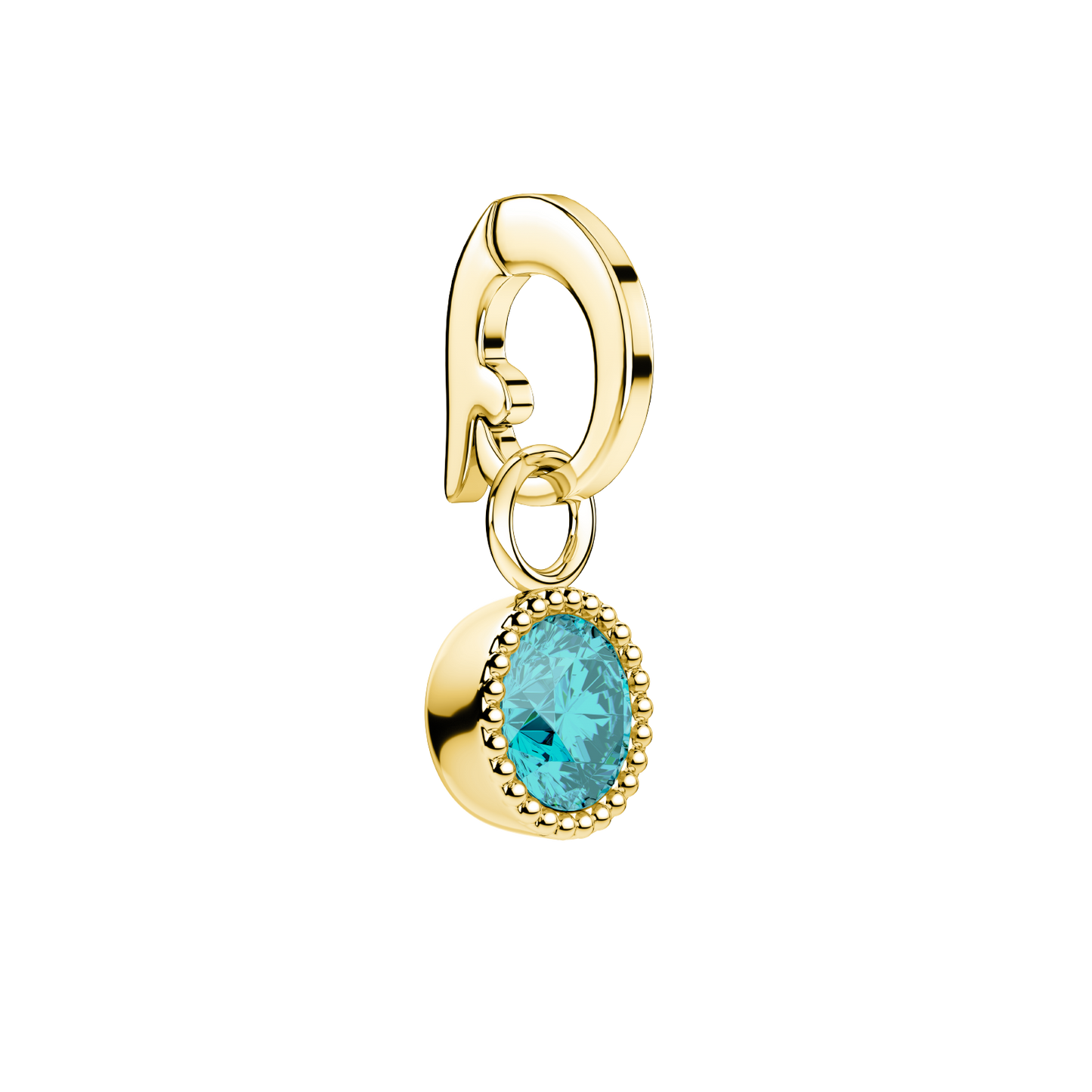 Rosefield Pendant Gold Birthstone March