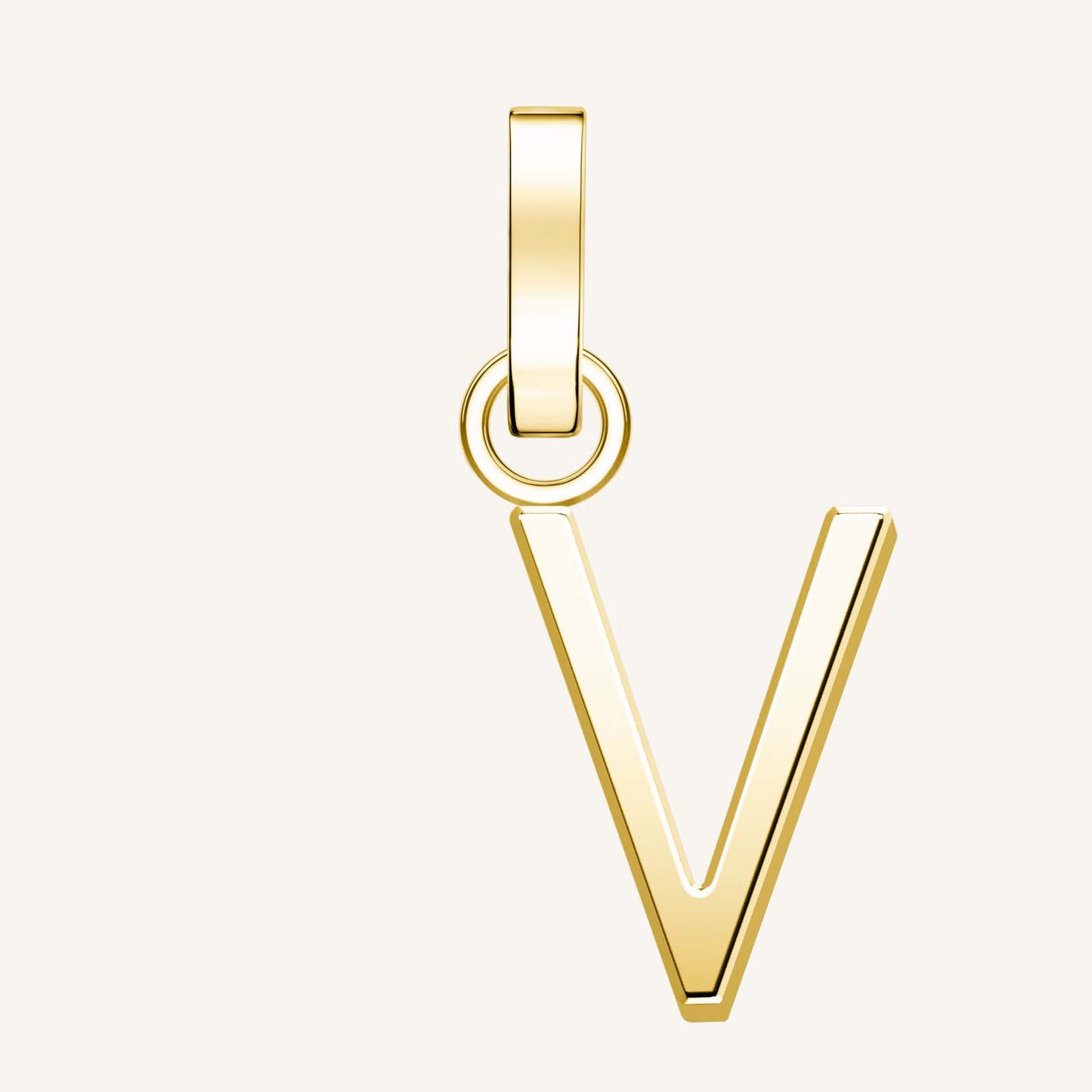 Rosefield Pendant Gold Letter V