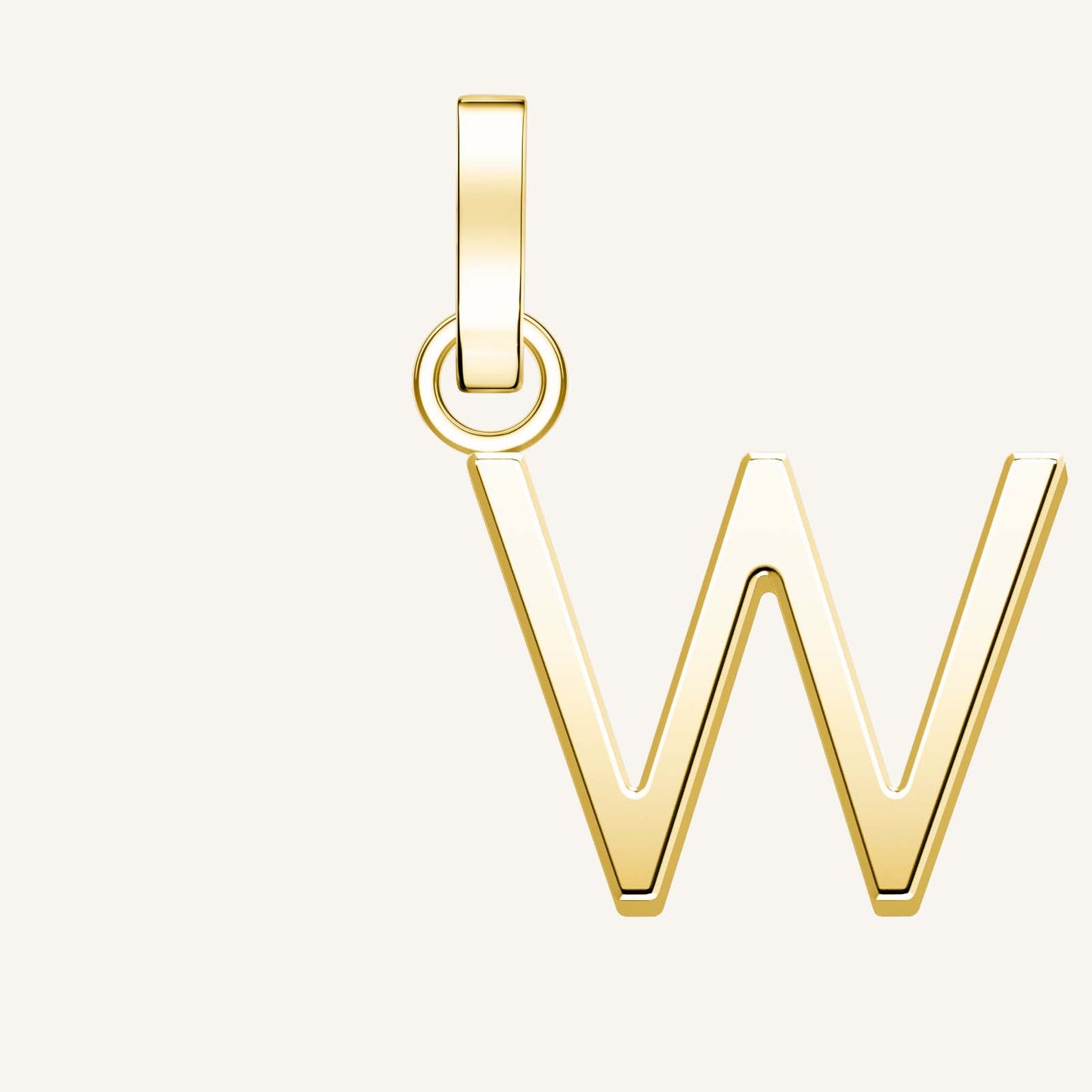 Rosefield Pendant Gold Letter W