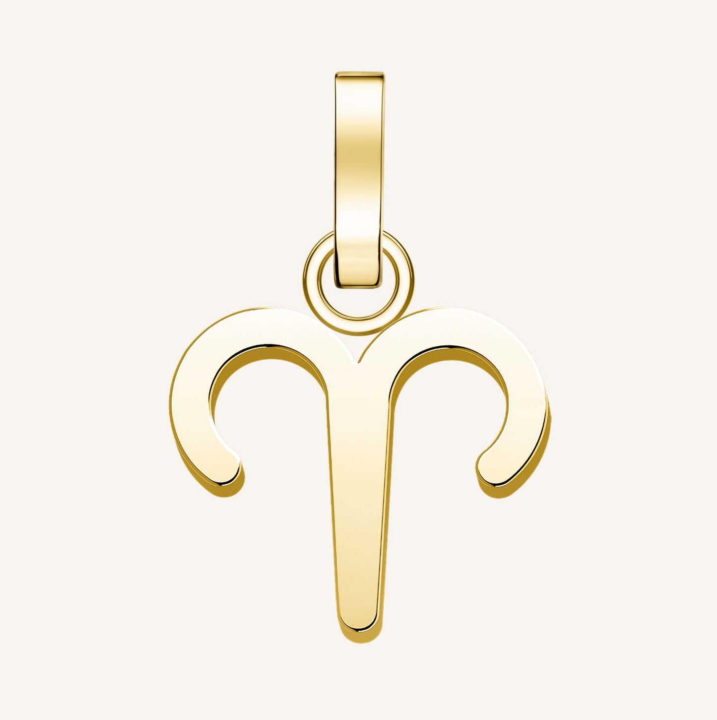 Rosefield Pendant Gold Zodiac Symbol Aries