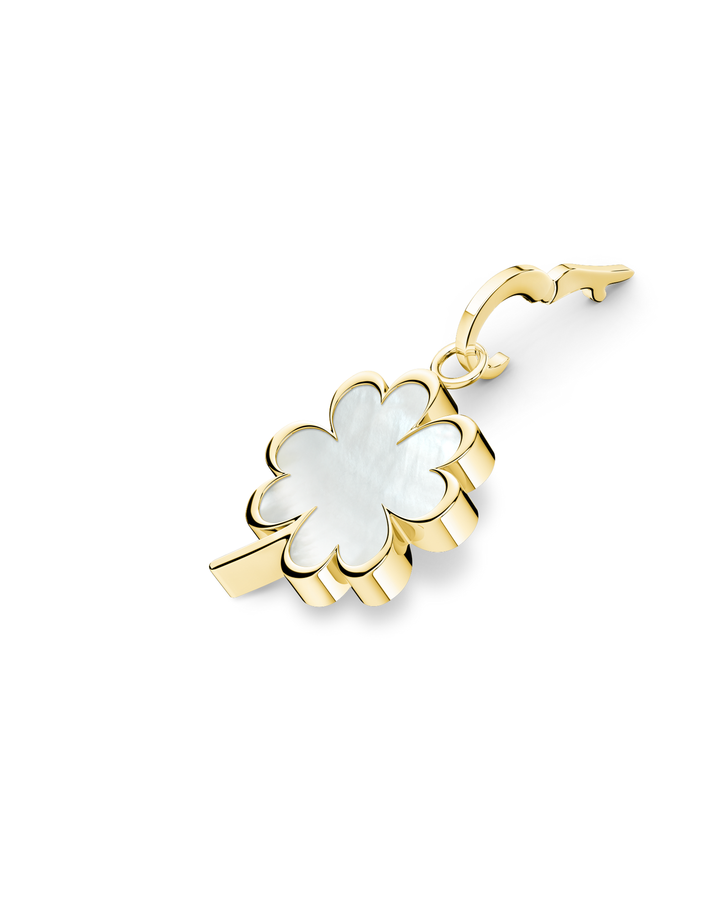 Rosefield Pendant Gold MOP Clover Symbol