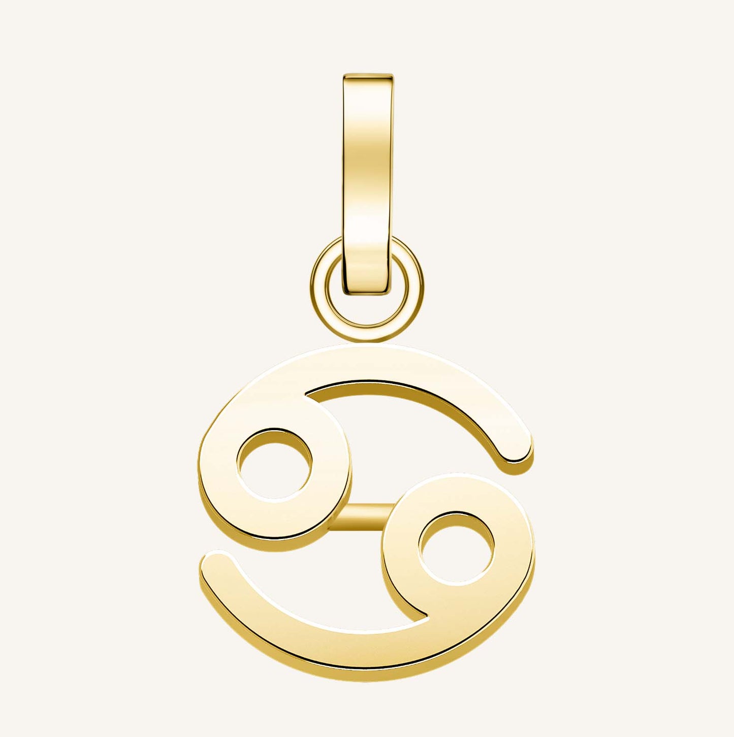 Rosefield Pendant Gold Zodiac Symbol Cancer