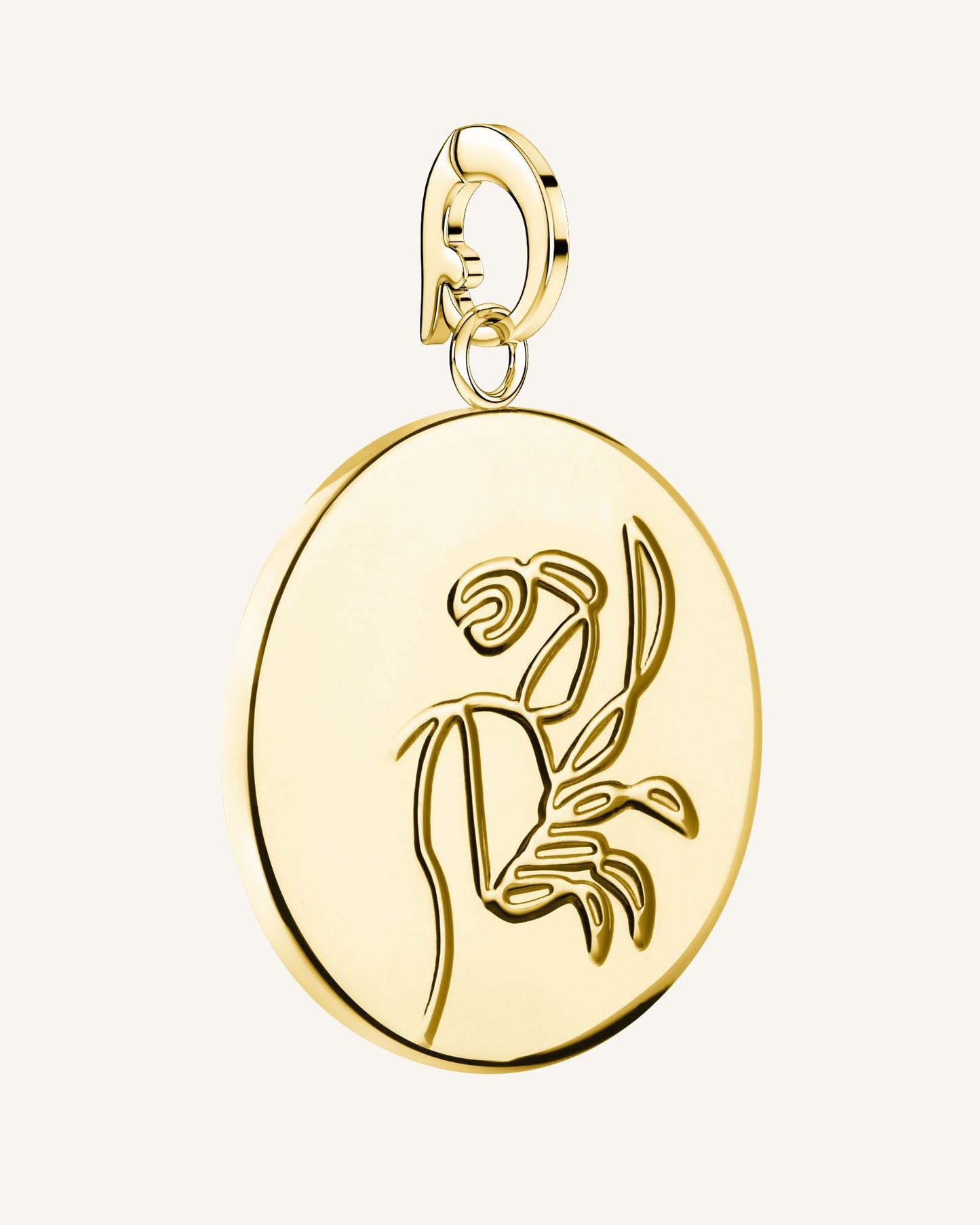 Rosefield Pendant Gold Zodiac Coin Cancer