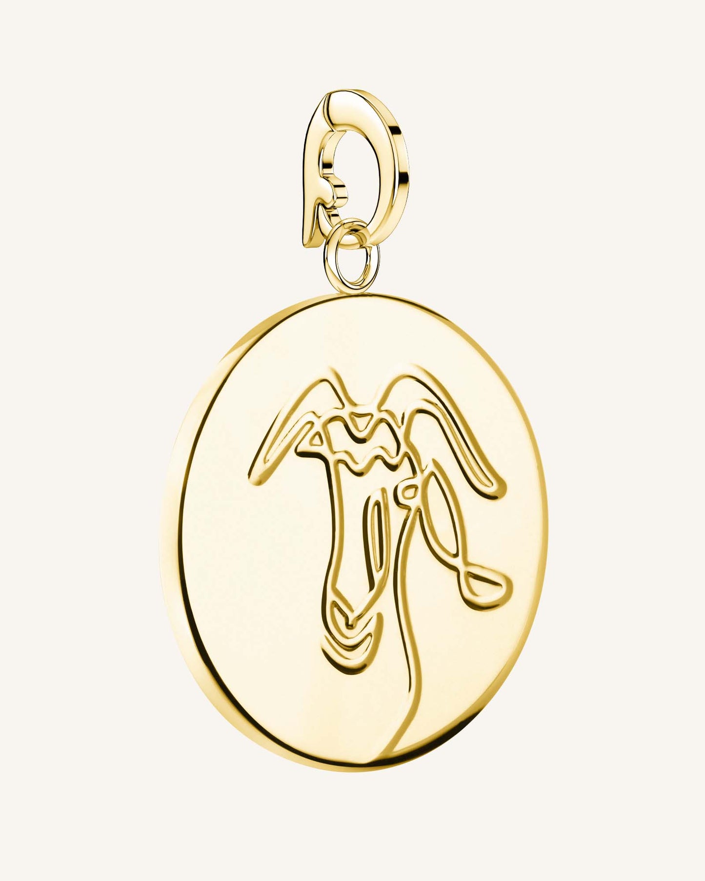 Rosefield Pendant Gold Zodiac Coin Capricorn