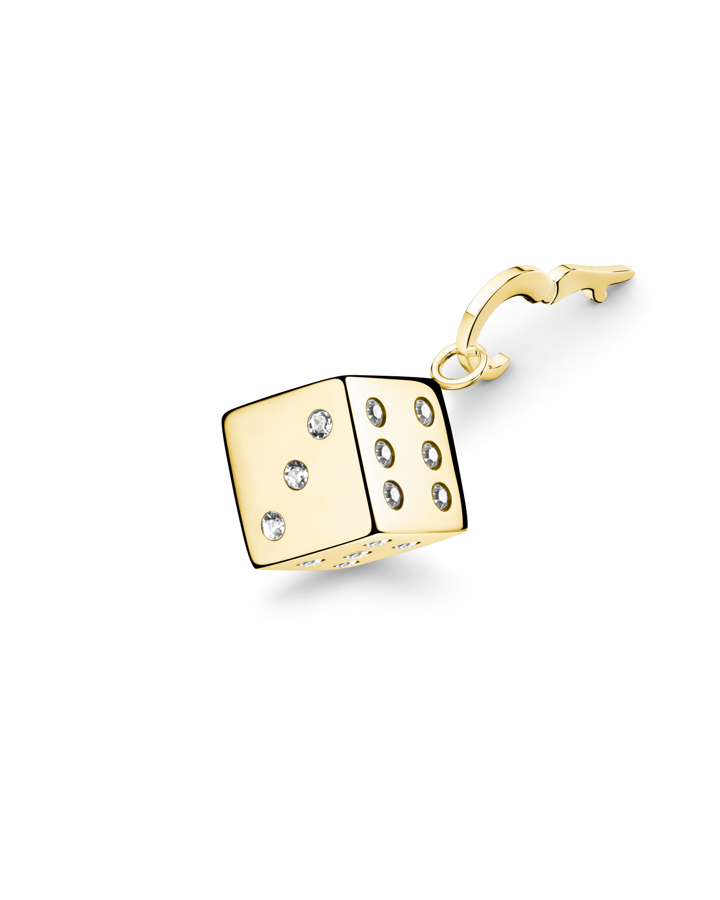 Rosefield Pendant Gold Dice Symbol