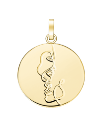 Rosefield Pendant Gold Zodiac Coin Gemini