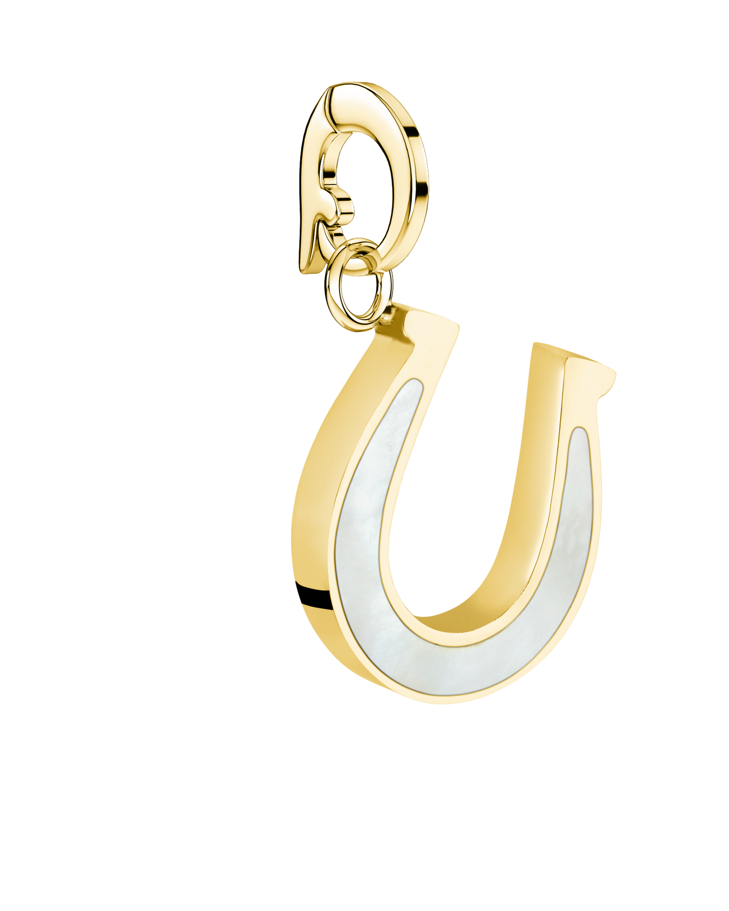 Rosefield Pendant Gold MOP Horseshoe Symbol