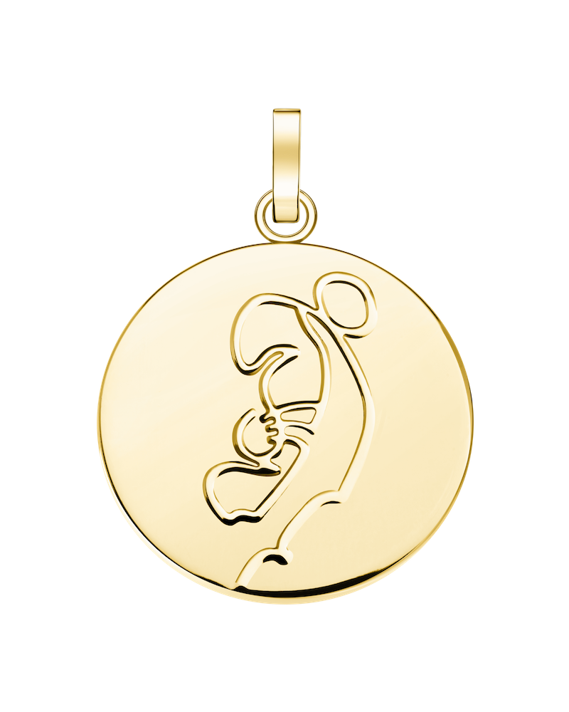 Rosefield Pendant Gold Zodiac Coin Leo