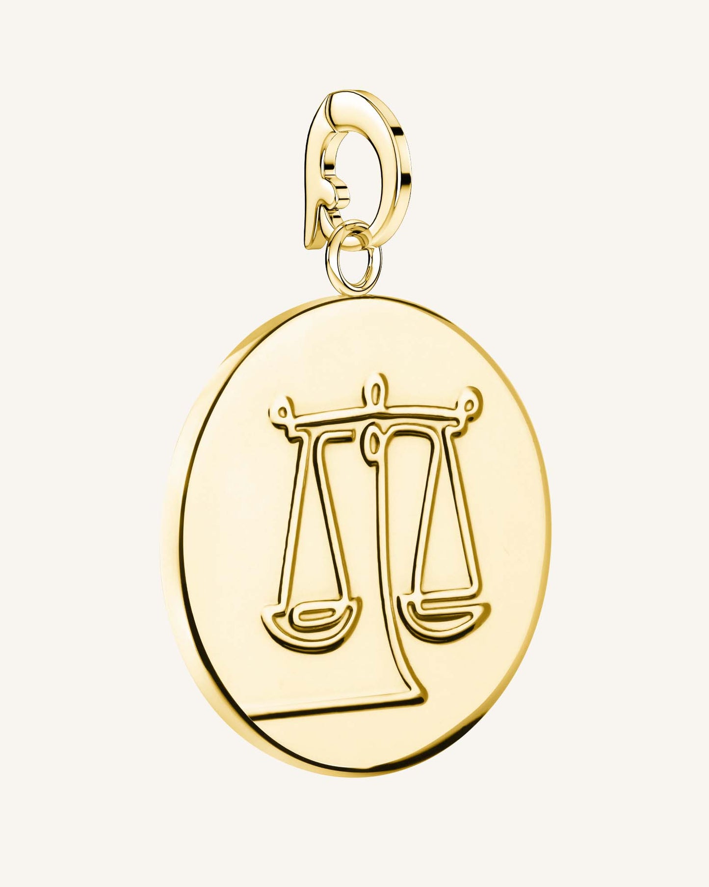 Rosefield Pendant Gold Zodiac Coin Libra