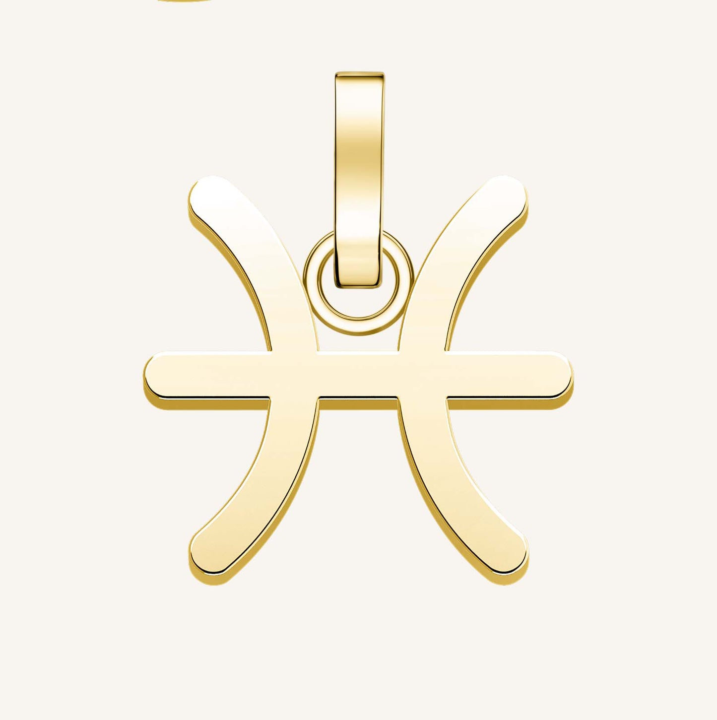Rosefield Pendant Gold Zodiac Symbol Pisces