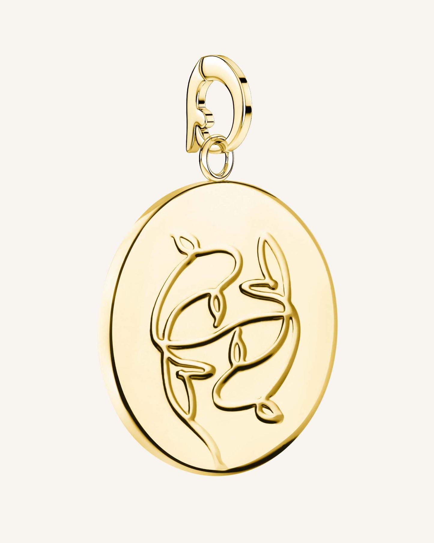 Rosefield Pendant Gold Zodiac Coin Pisces