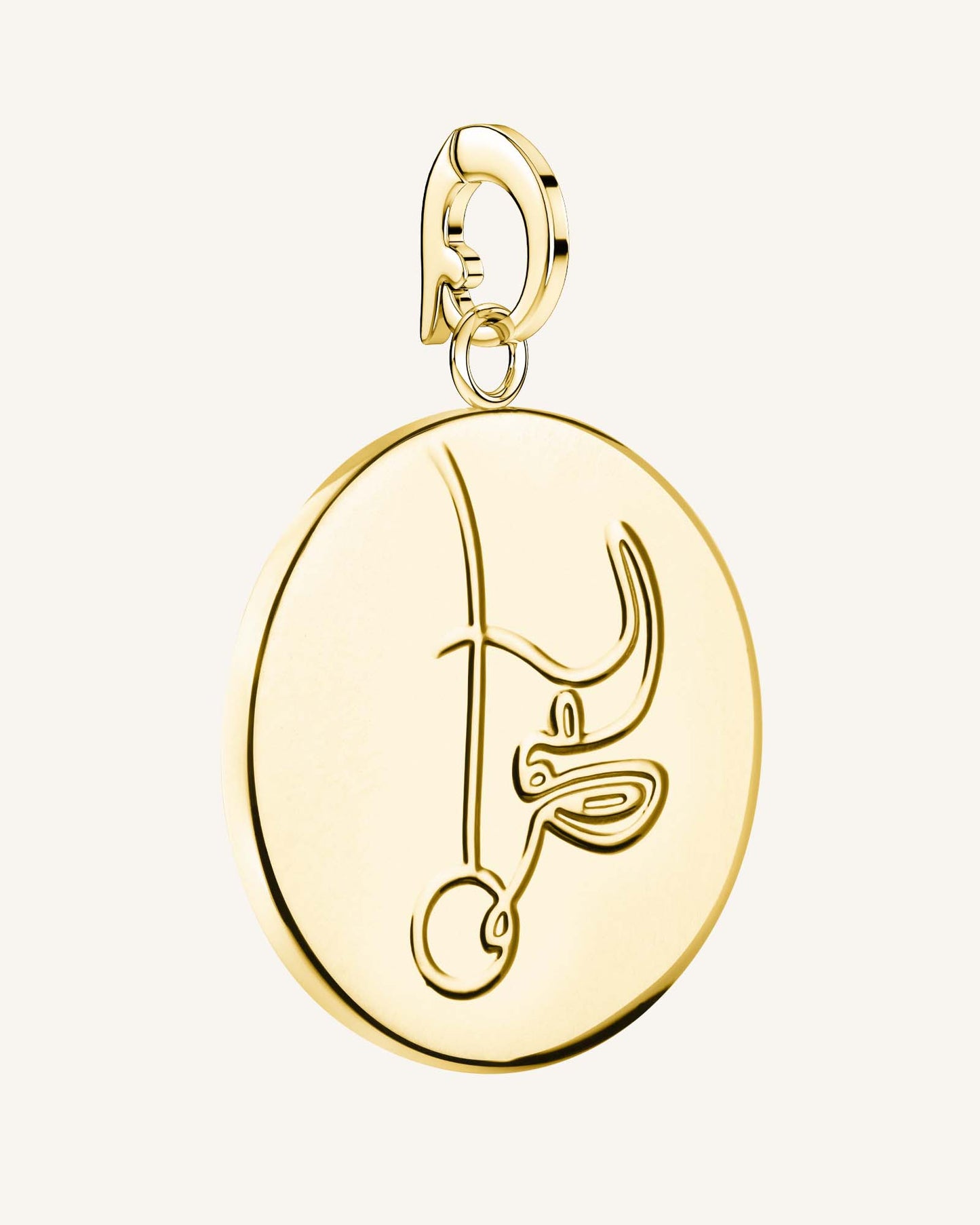 Rosefield Pendant Gold Zodiac Coin Taurus