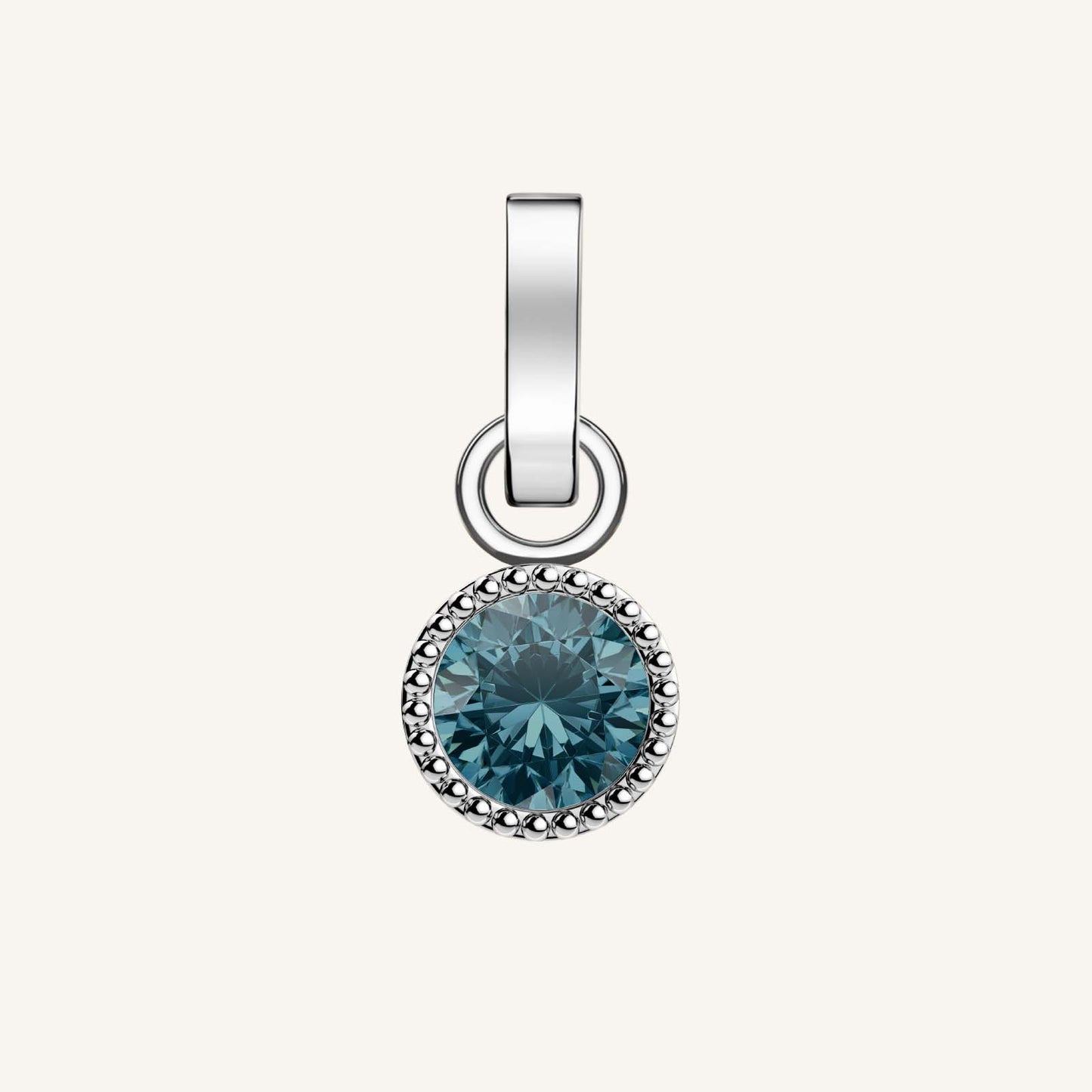 Rosefield Pendant Silver Birthstone December