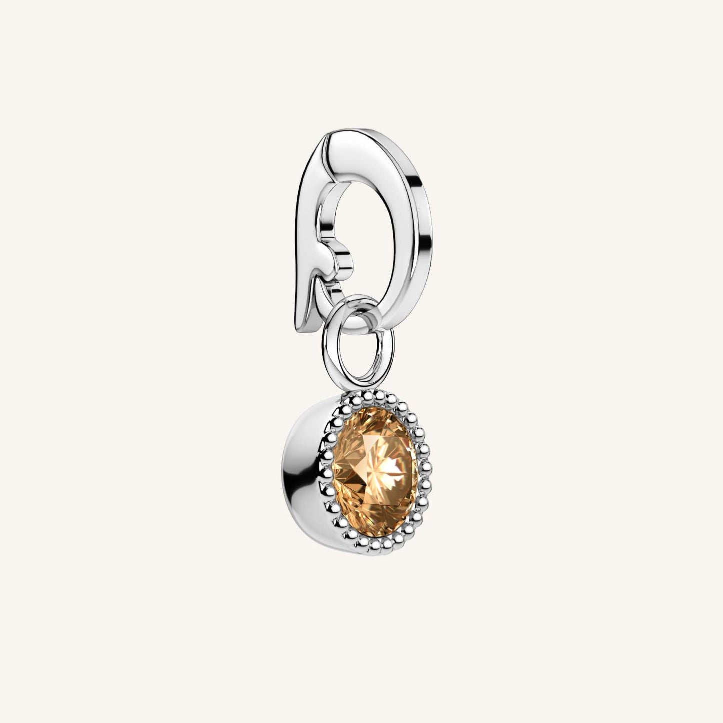 Rosefield Pendant Silver Birthstone November