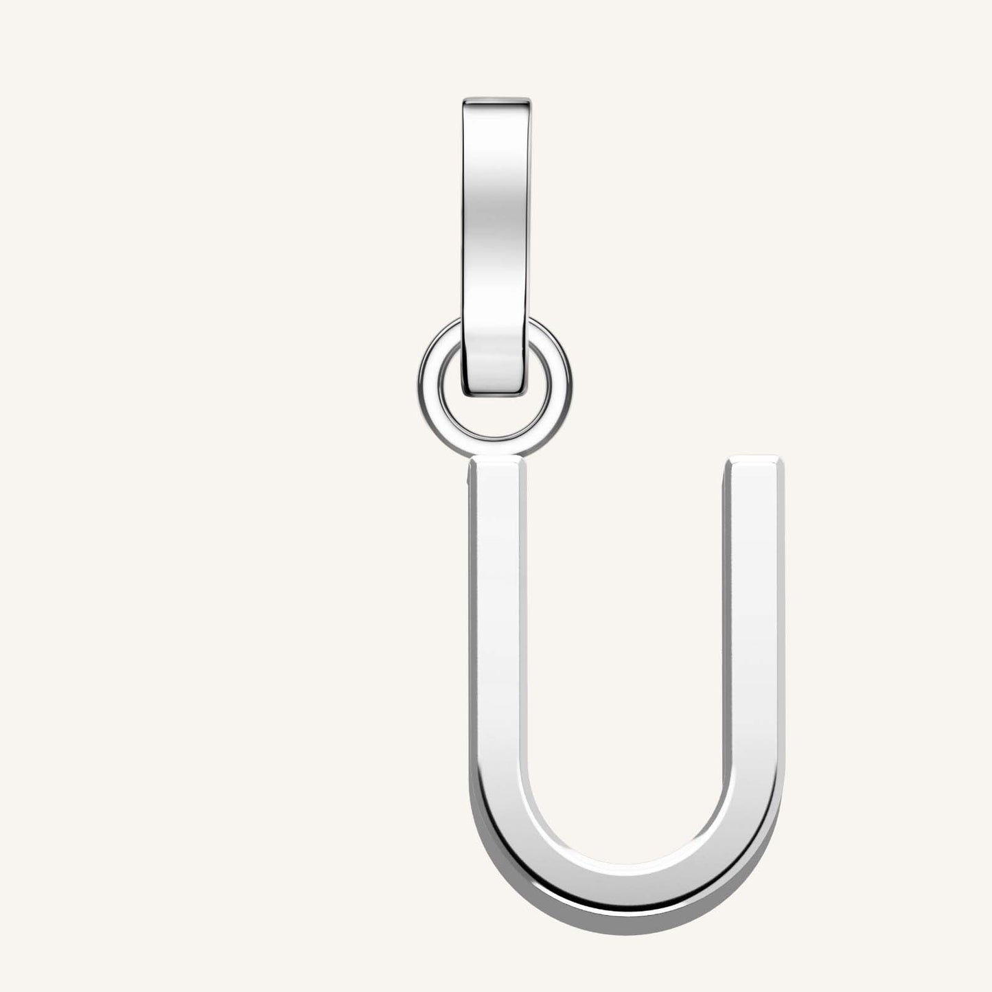 Rosefield Pendant Silver Letter U