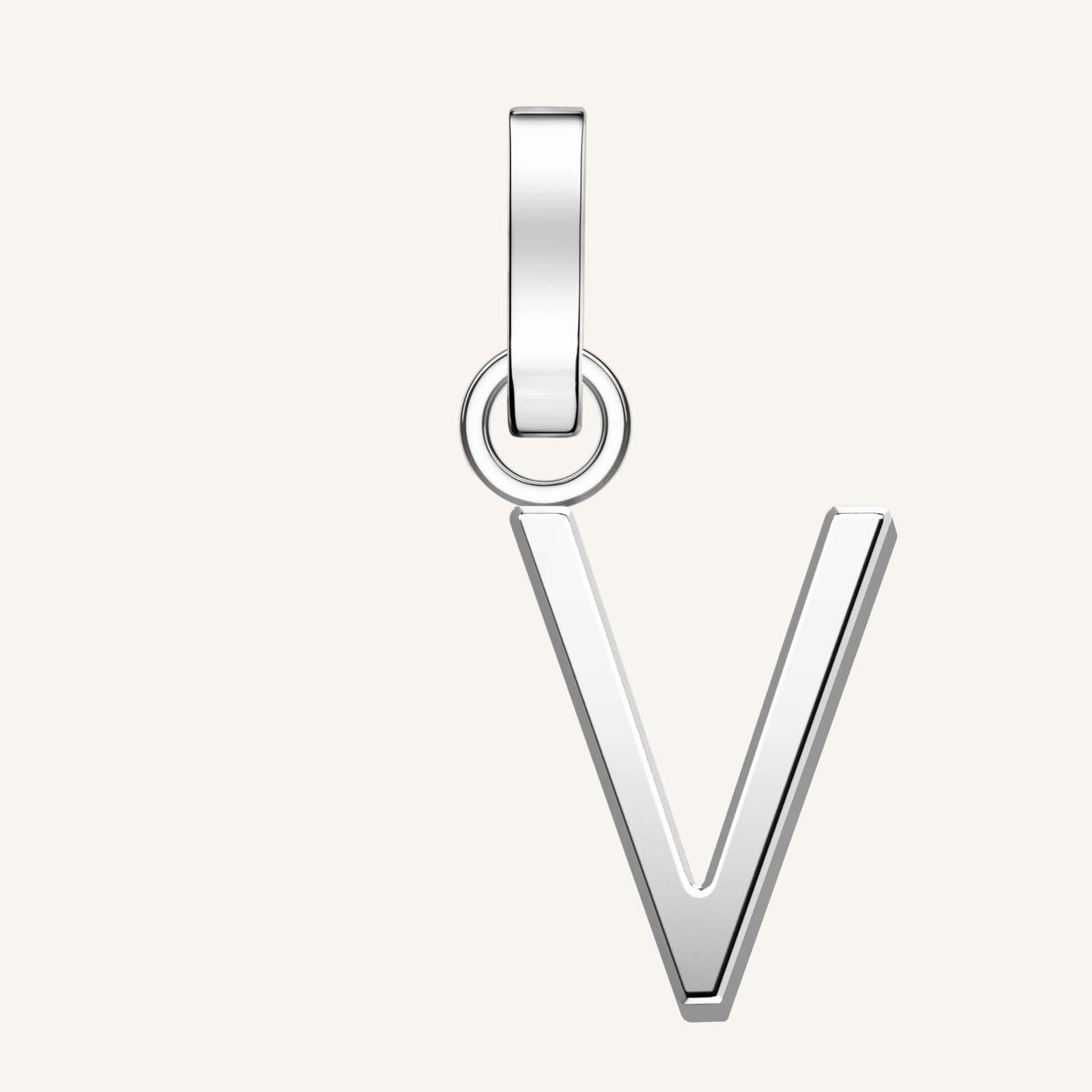 Rosefield Pendant Silver Letter V
