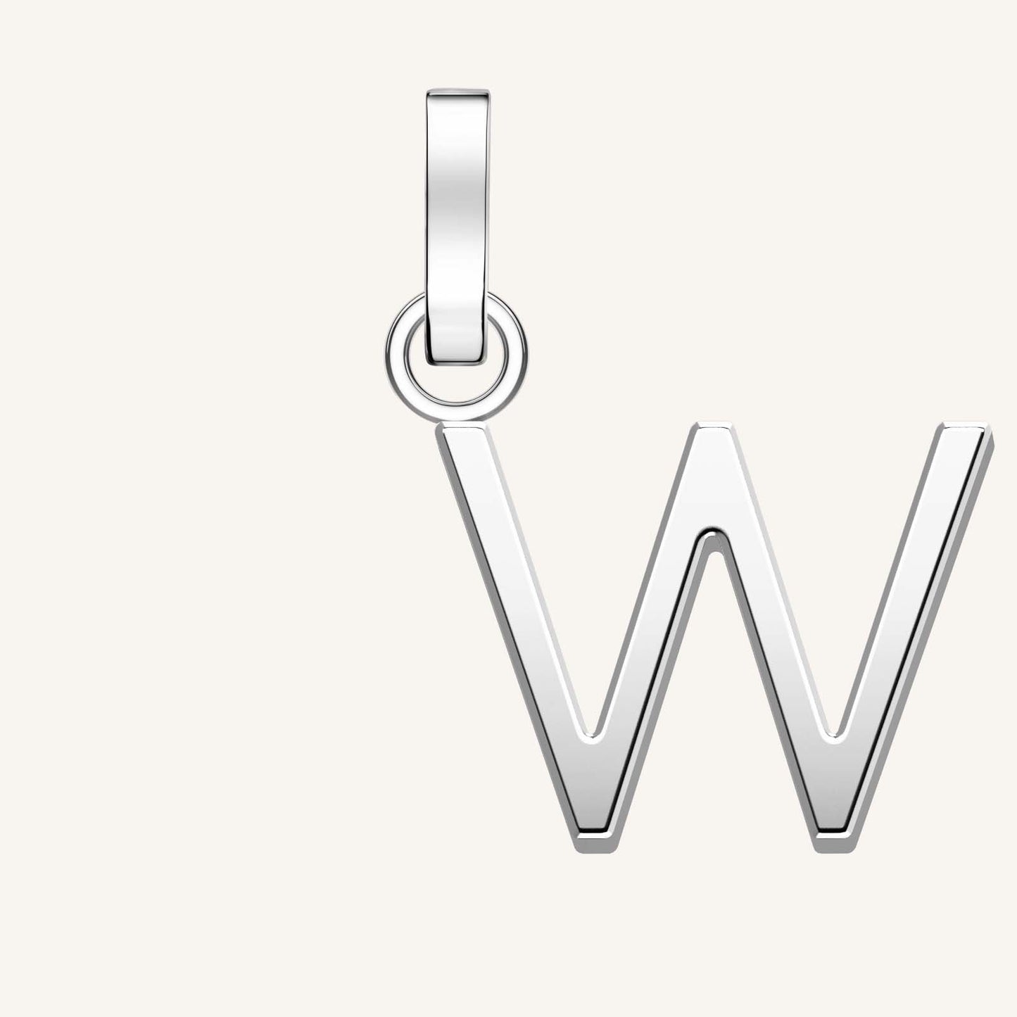 Rosefield Pendant Silver Letter W