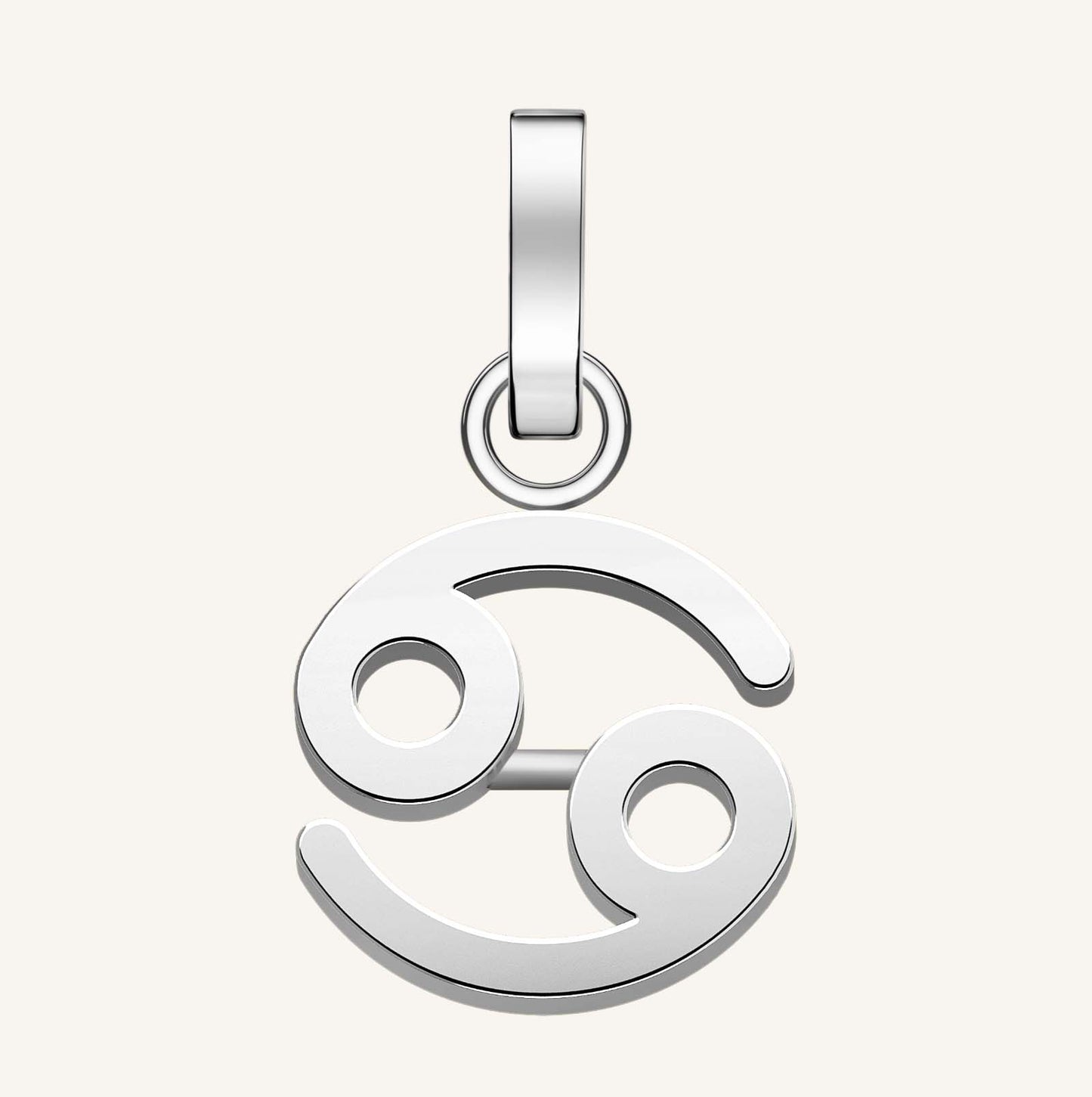 Rosefield Pendant Silver Zodiac Symbol Cancer