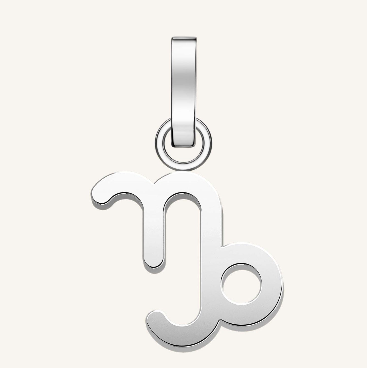 Rosefield Pendant Silver Zodiac Symbol Capricorn