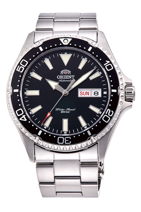 Orient Mako III Steel Bracelet Black Dial