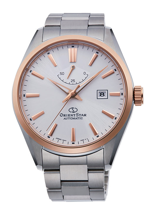 Orient Star Simple Date Steel Bracelet White Dial