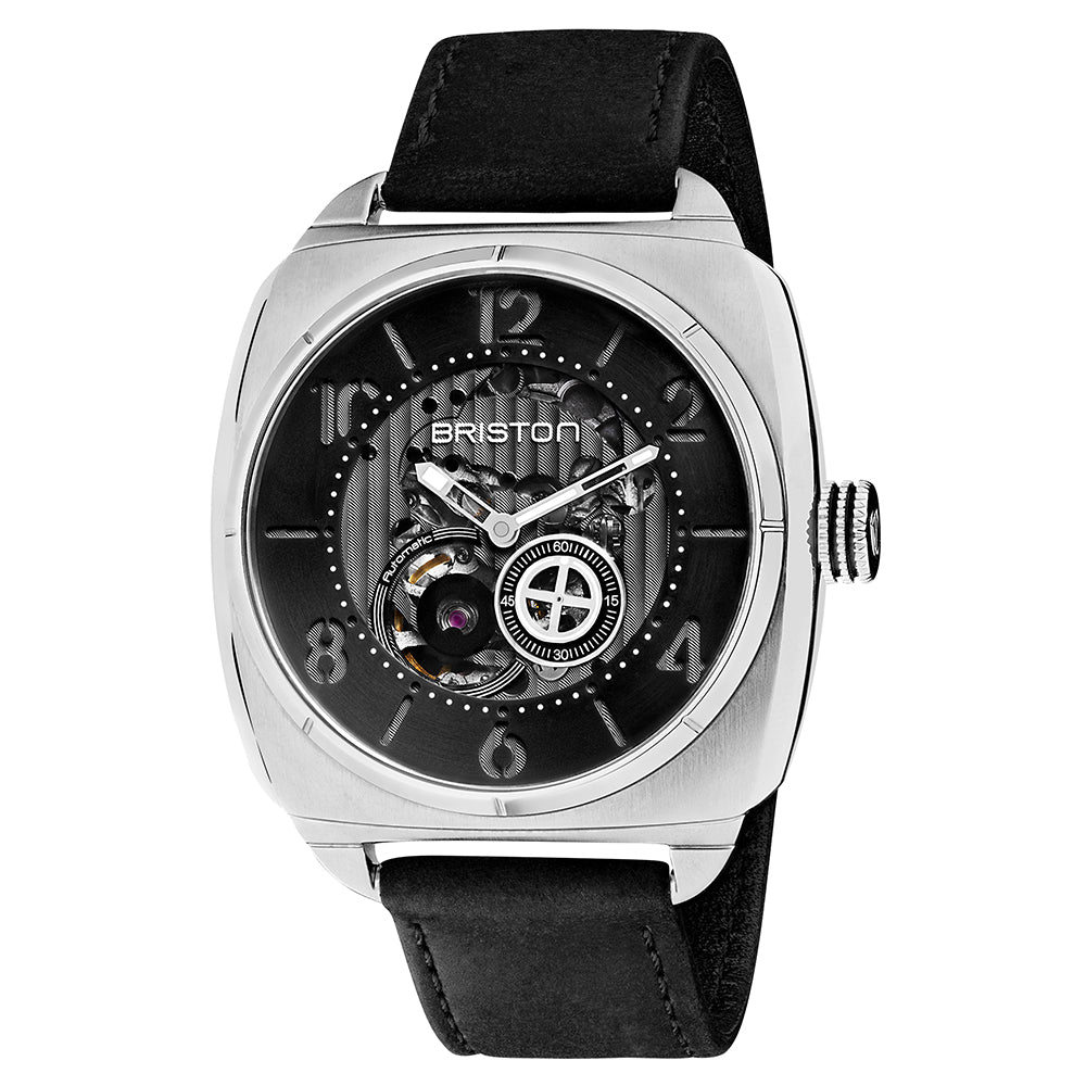 Briston Streamliner Skeleton Black Dial Black Strap Stainless Steel case