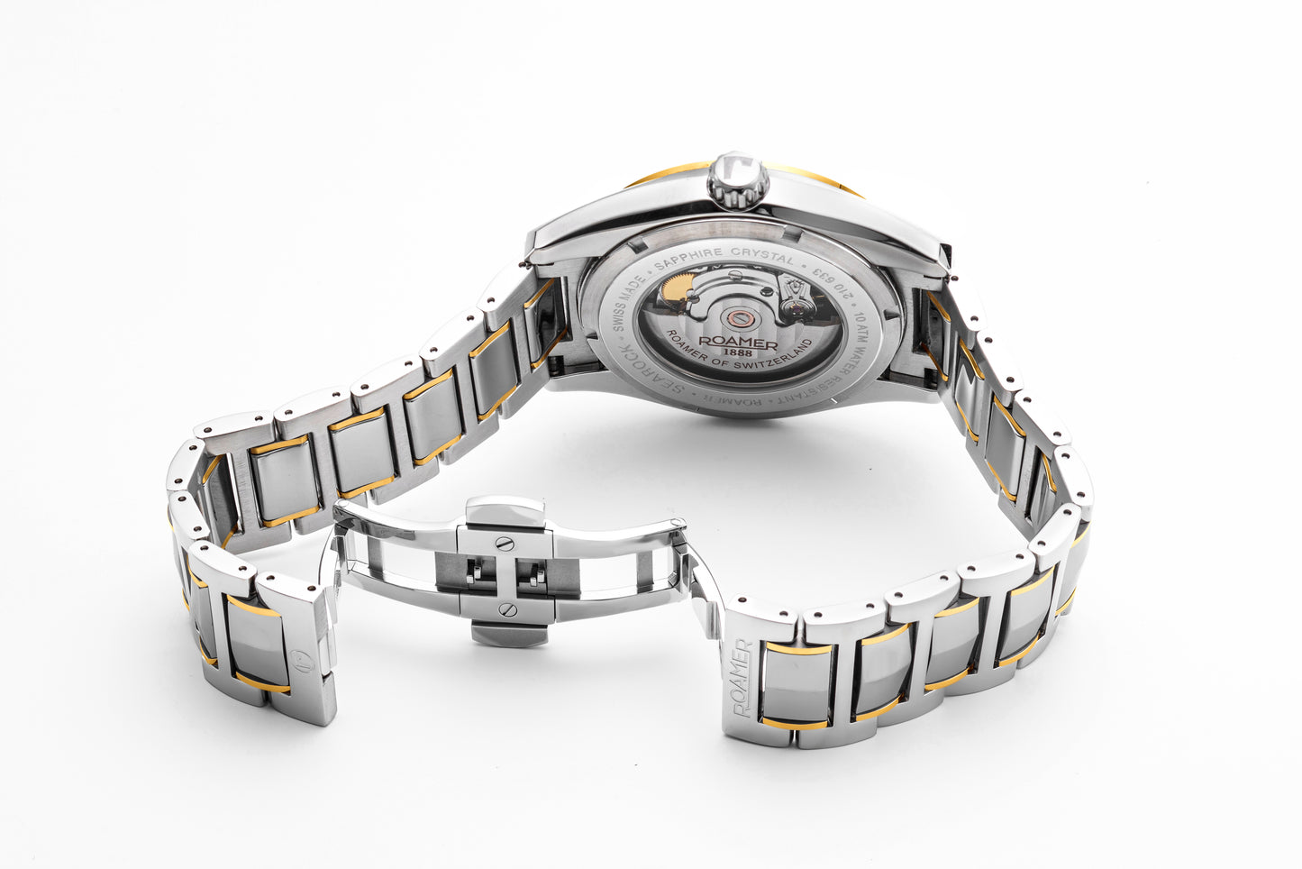 Roamer Searock Automatic I Yellow Gold Bi-Colour Bracelet Champagne Dial
