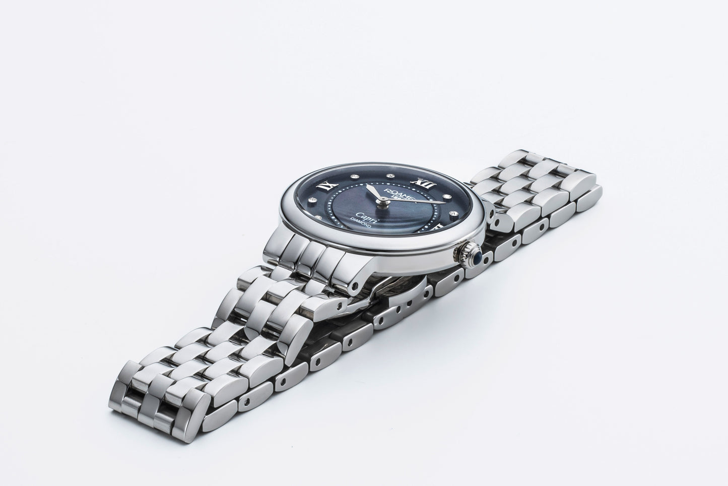 Roamer Capri Black MOP Dial Stainless Steel Bracelet