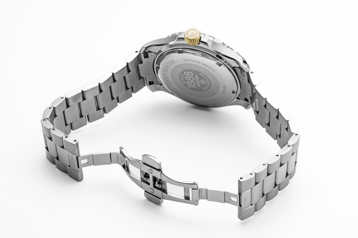 Roamer Deep Sea 200, Blue Dial Yellow Gold Bi-colour Bracelet