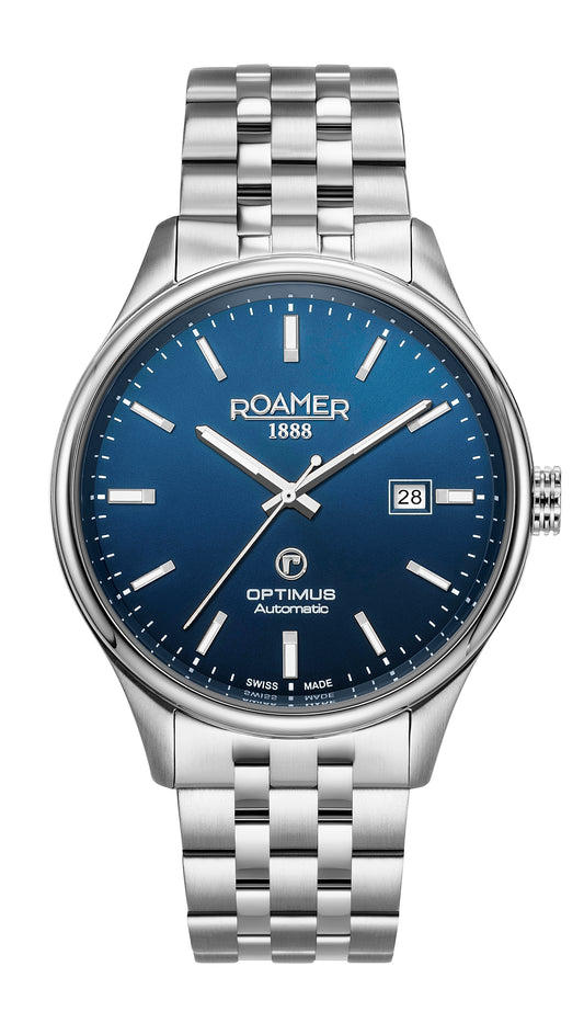 Roamer Optimus Blue Dial Stainless Steel Bracelet