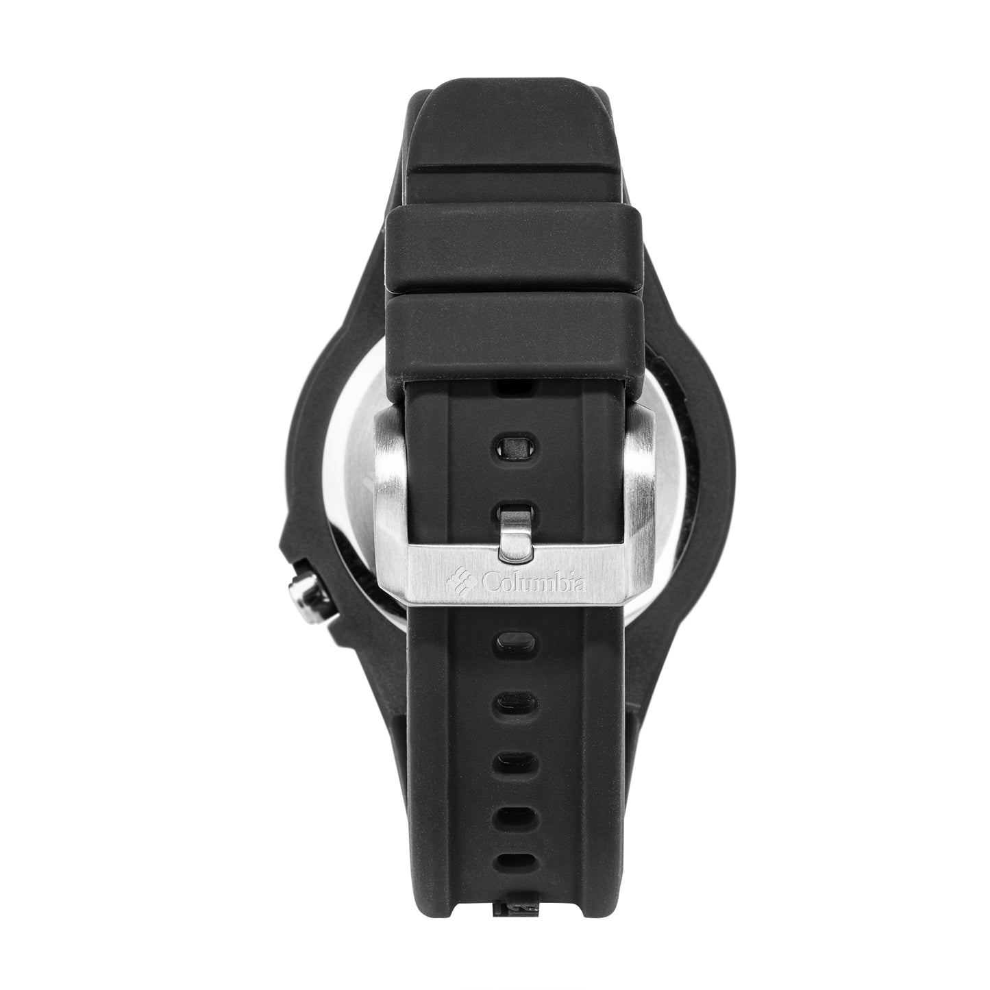 Columbia Trailhead Black Dial Black Silicone Strap