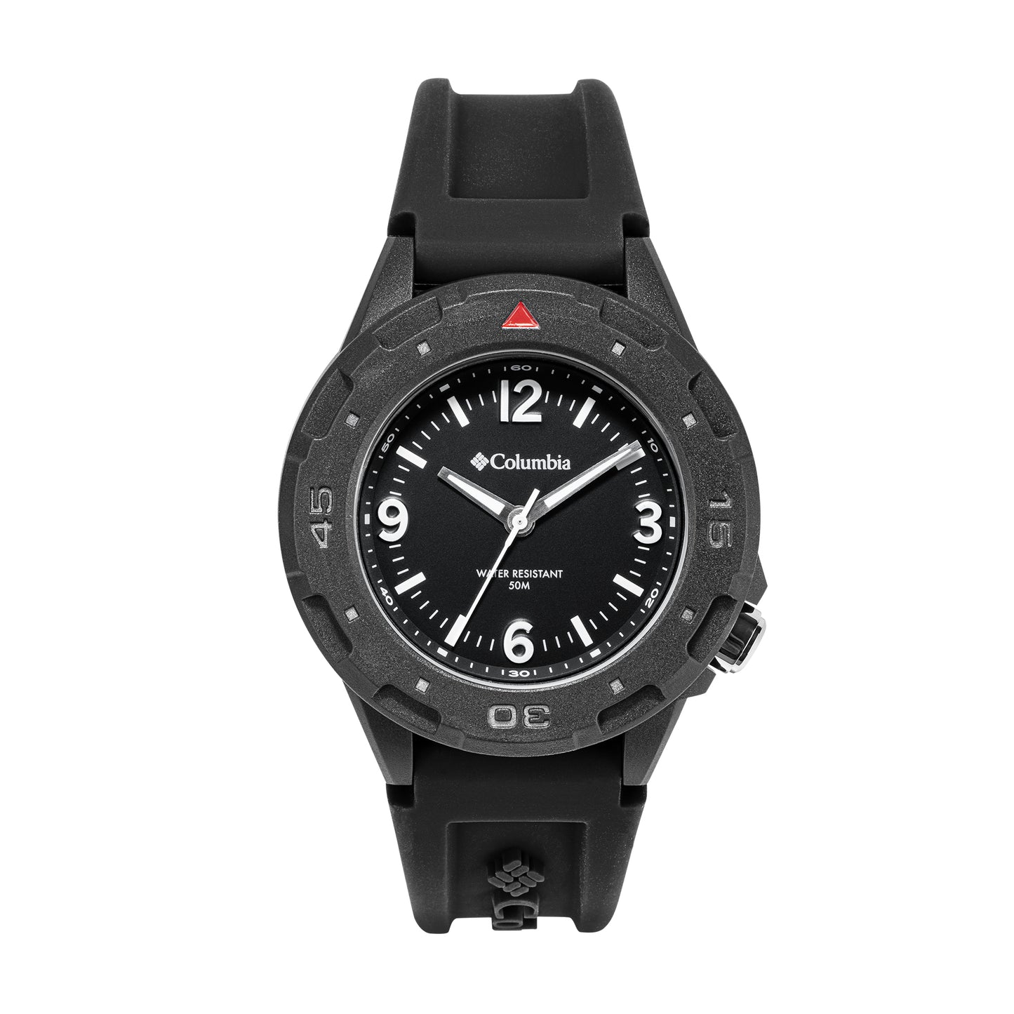 Columbia Trailhead Black Dial Black Silicone Strap
